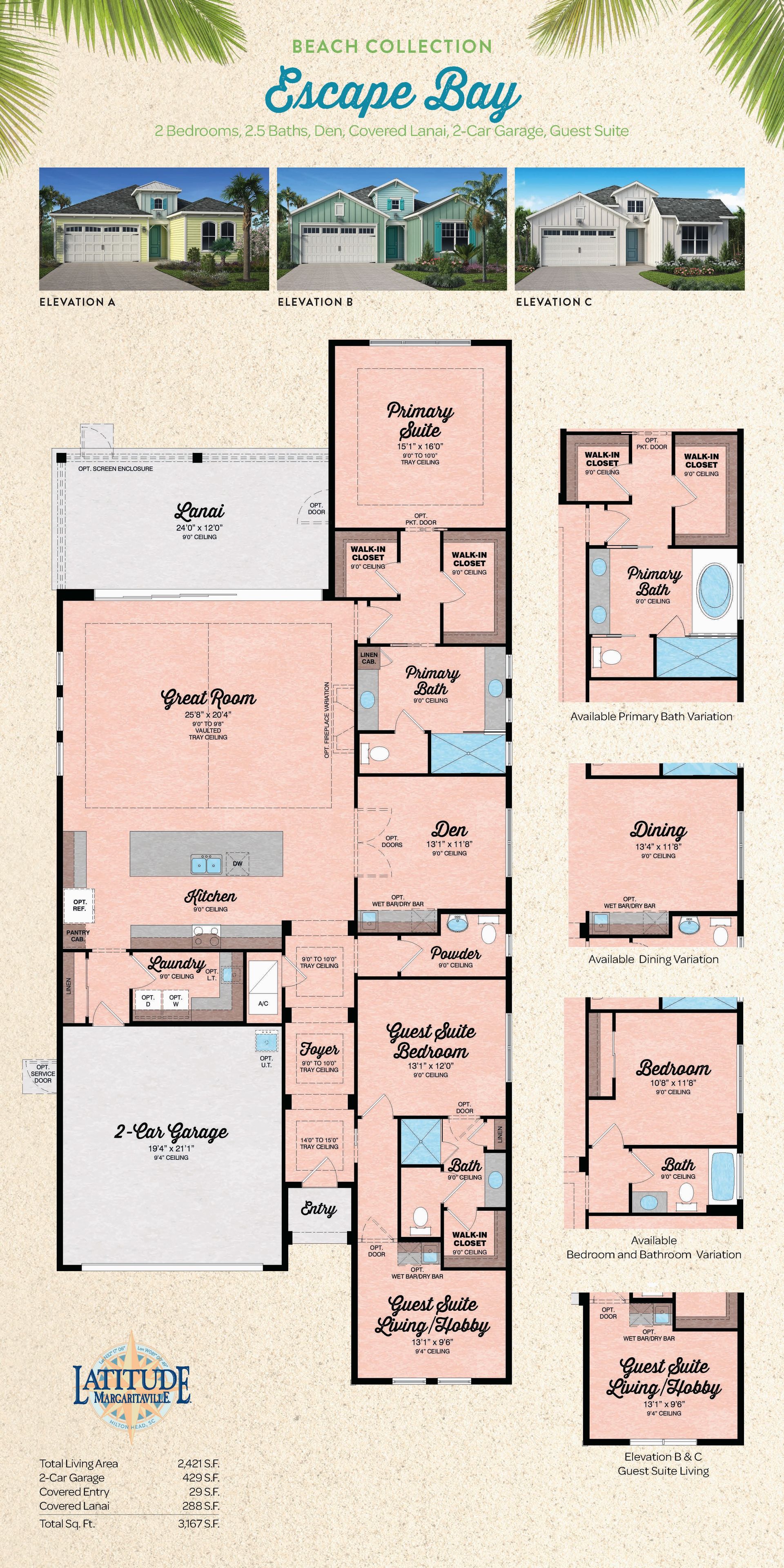 Escape Bay Elevation C