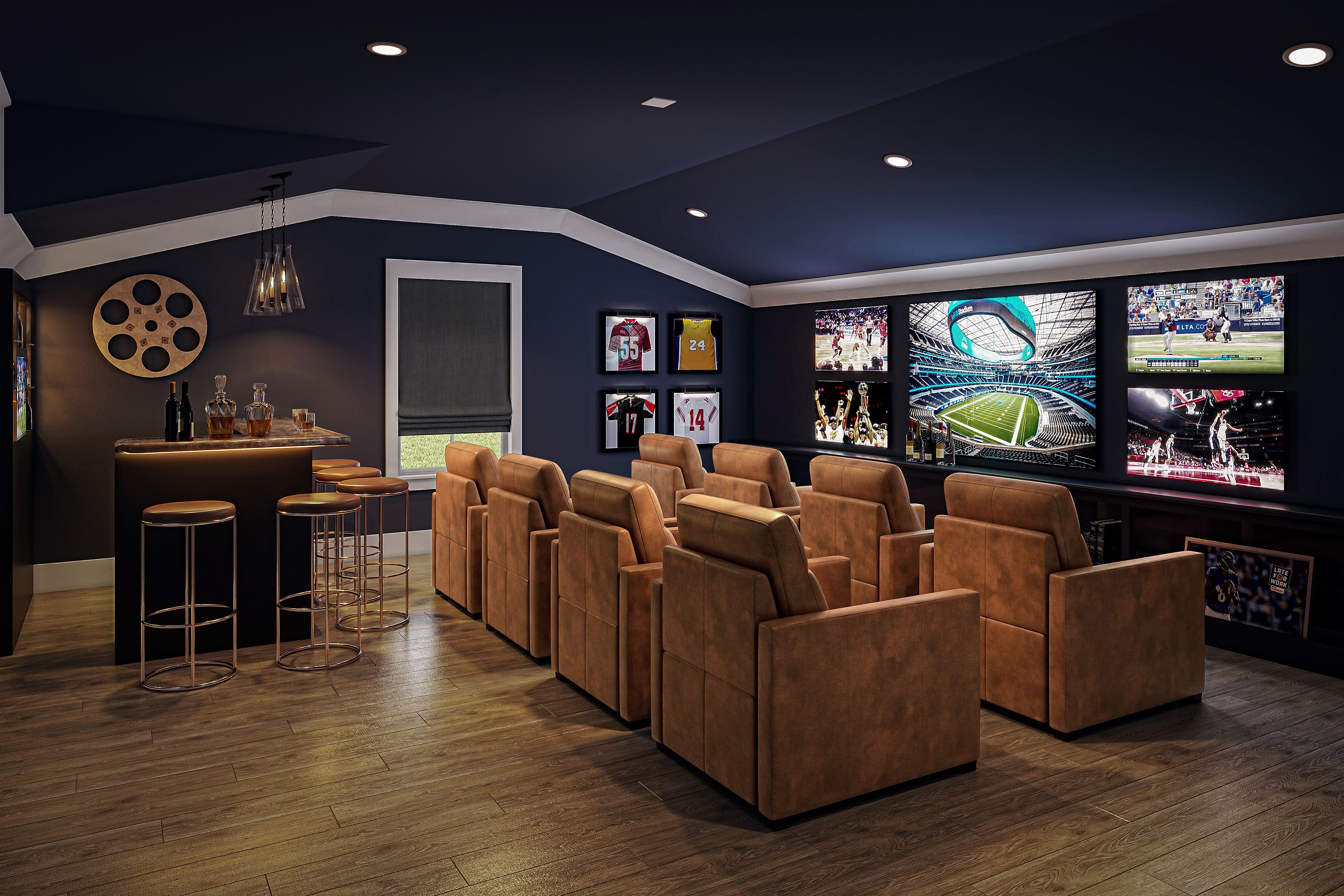 Virtually staged bonus room