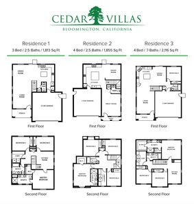 Residence 1 Floor Plan - Monte Vista Homes