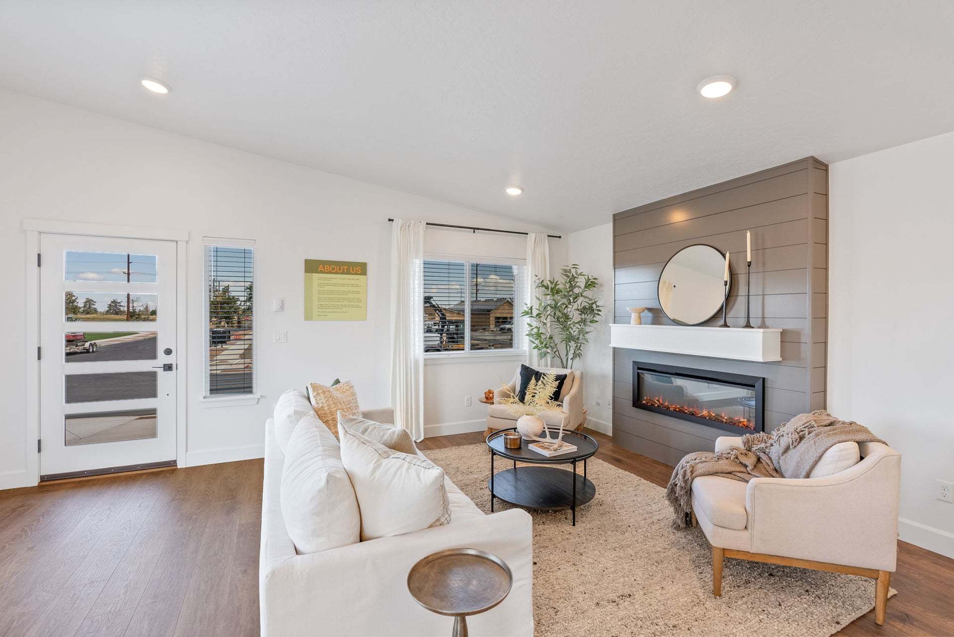Manzanita Living Room with Electric Fireplace
