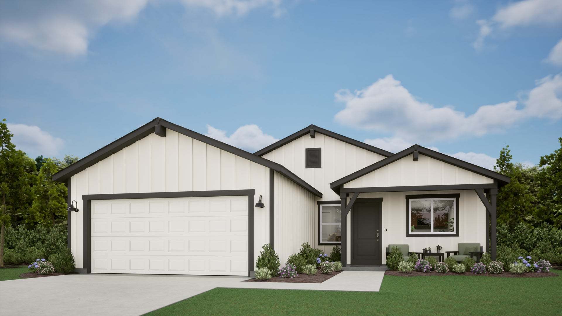 Farmhouse Elevation - Alpine Trail