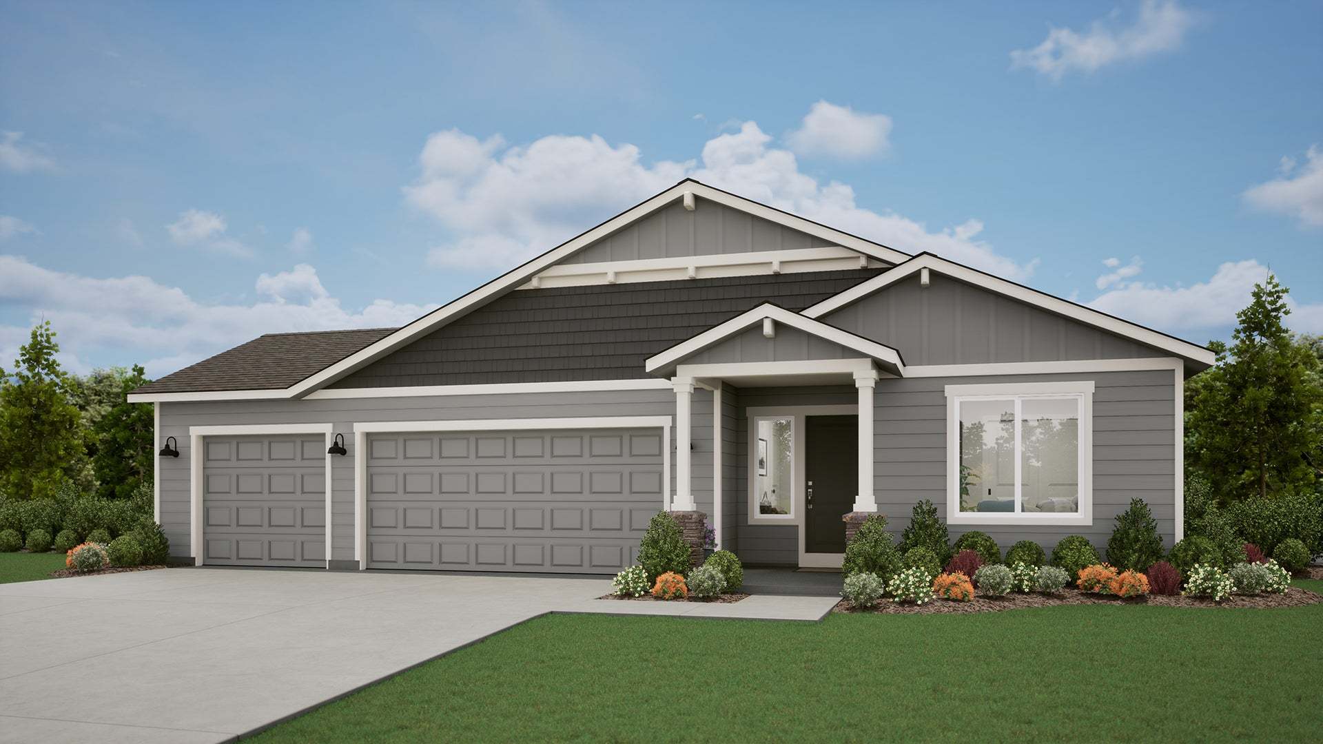 Traditional Elevation - Twilight Ridge, 3 car