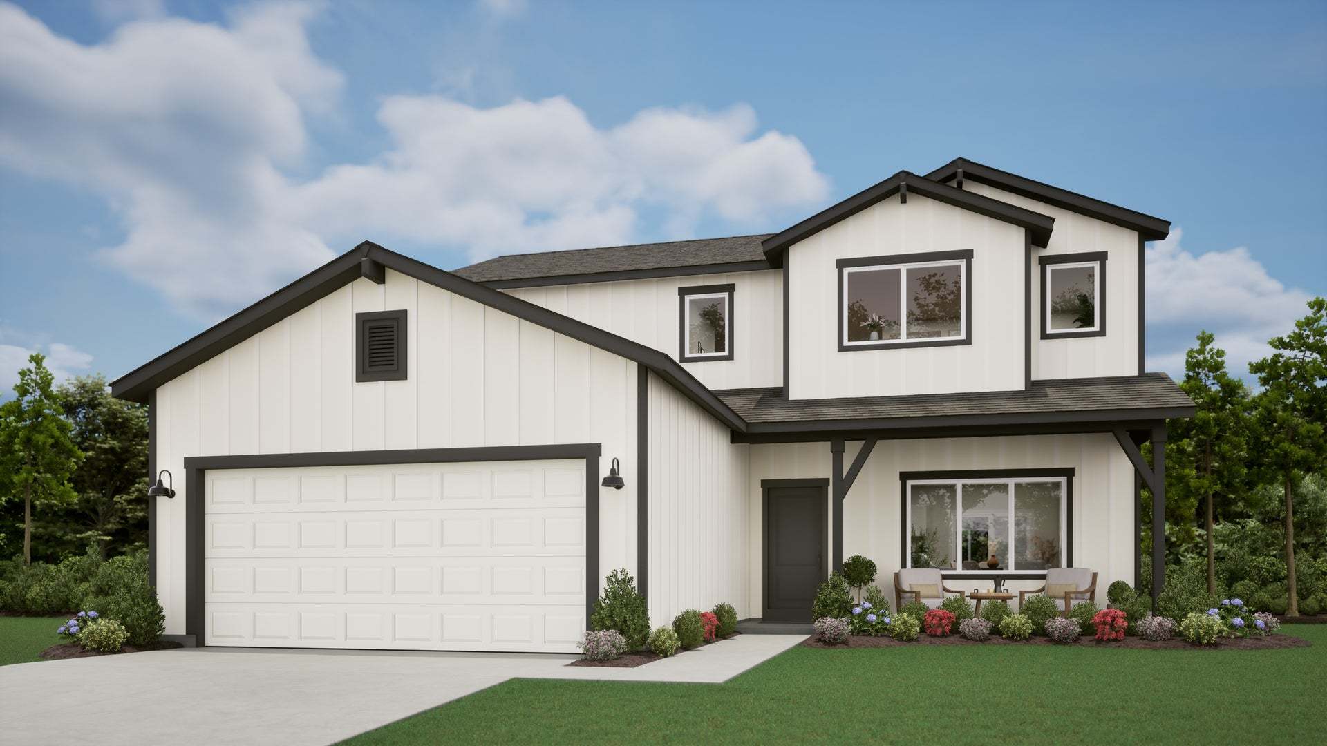 Farmhouse Elevation - Alpine Trail