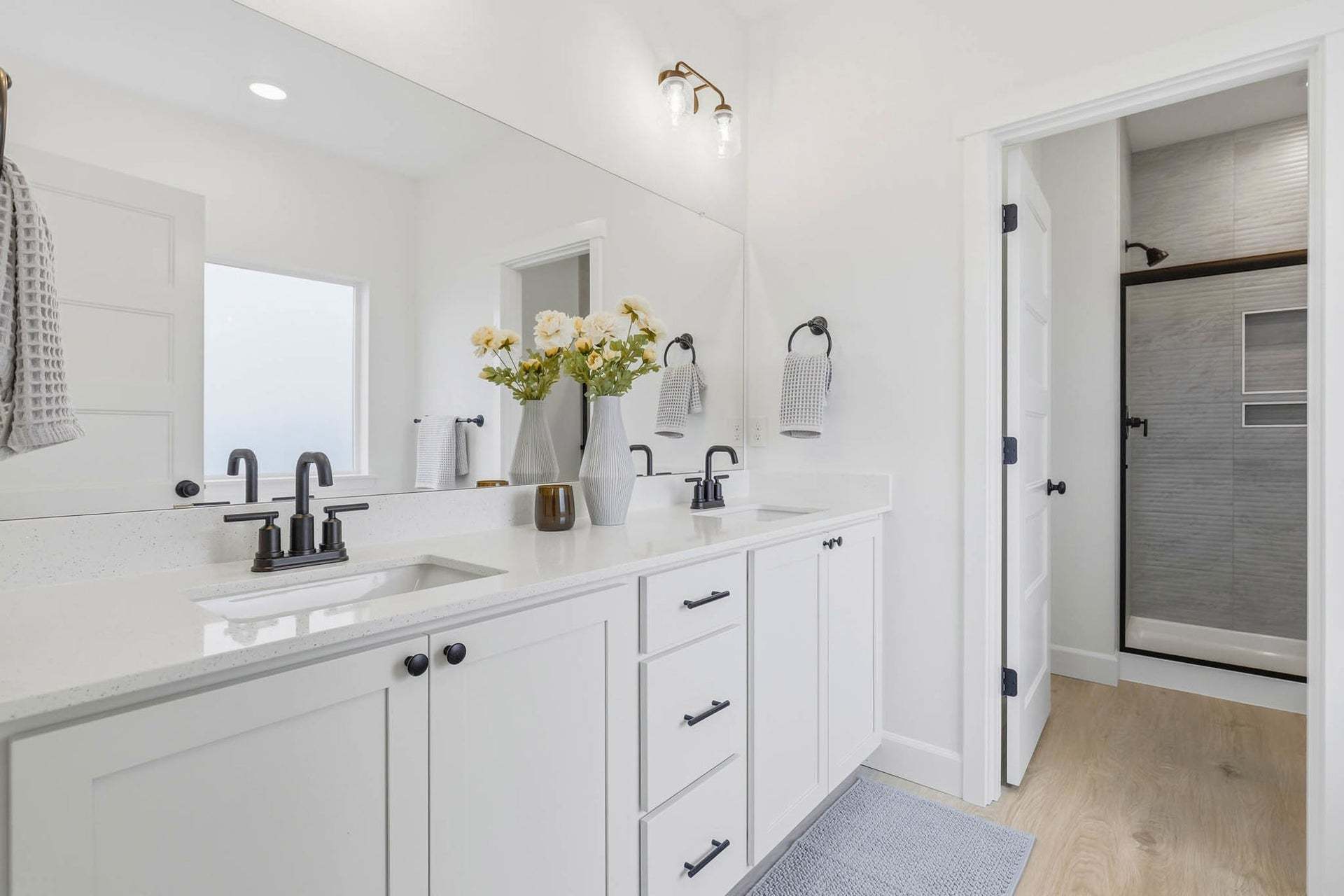 Thielsen Primary Suite Bathroom with Dual Vanity Sinks