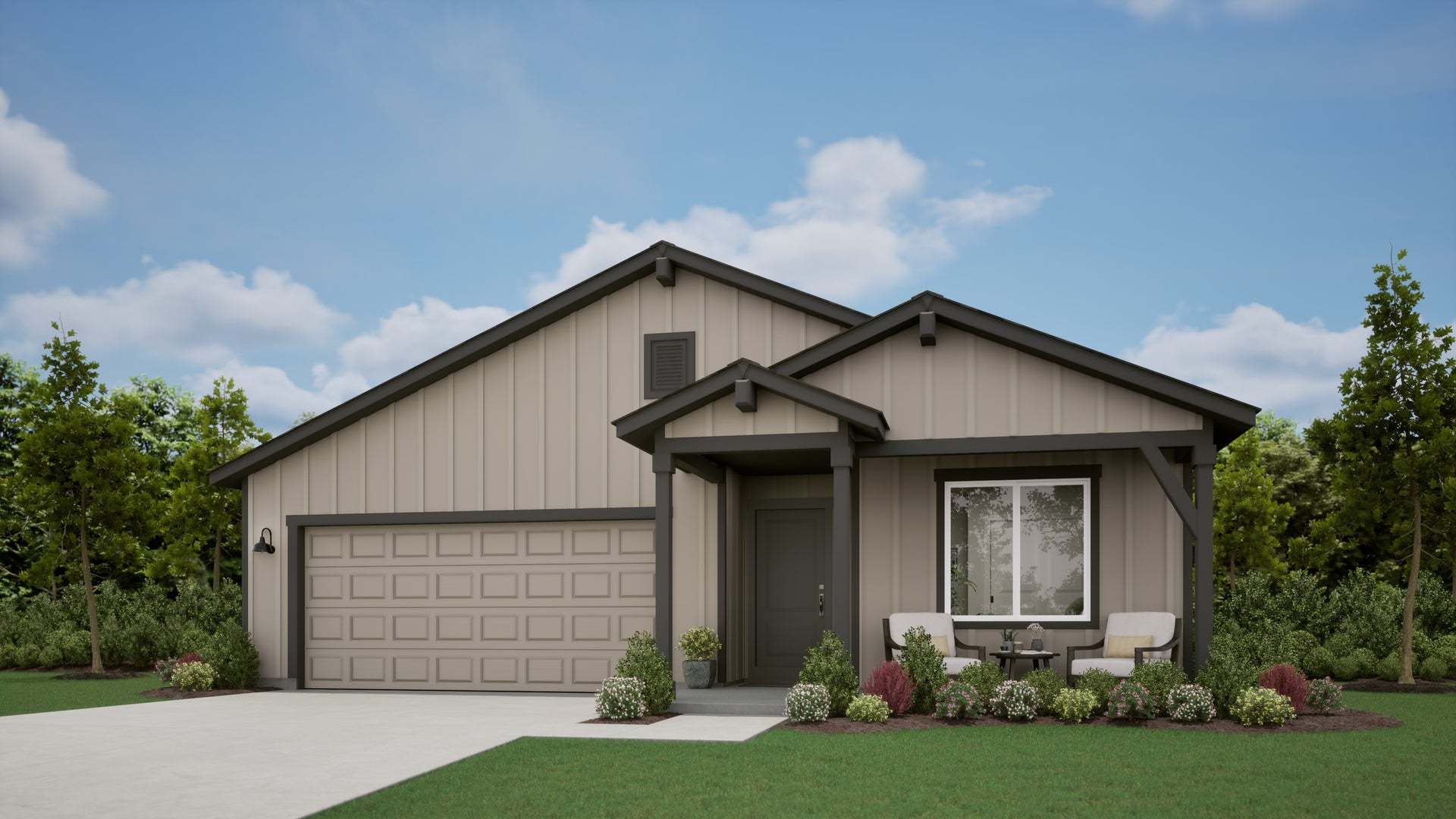 Farmhouse Elevation - Rustic Woods