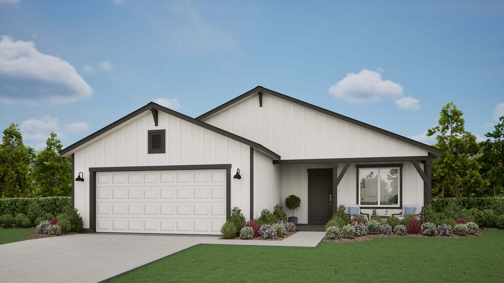 Farmhouse Elevation - Alpine Trail