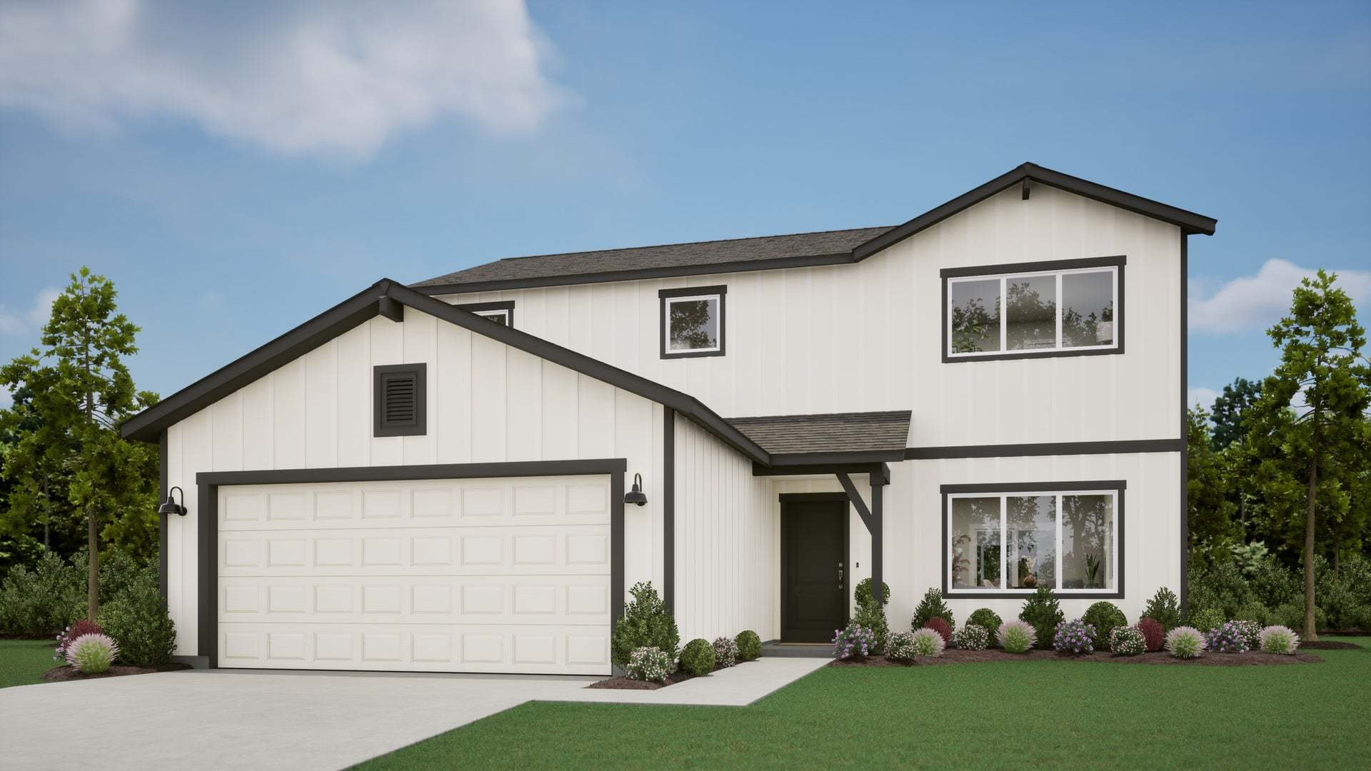 Farmhouse Elevation - Alpine Trail