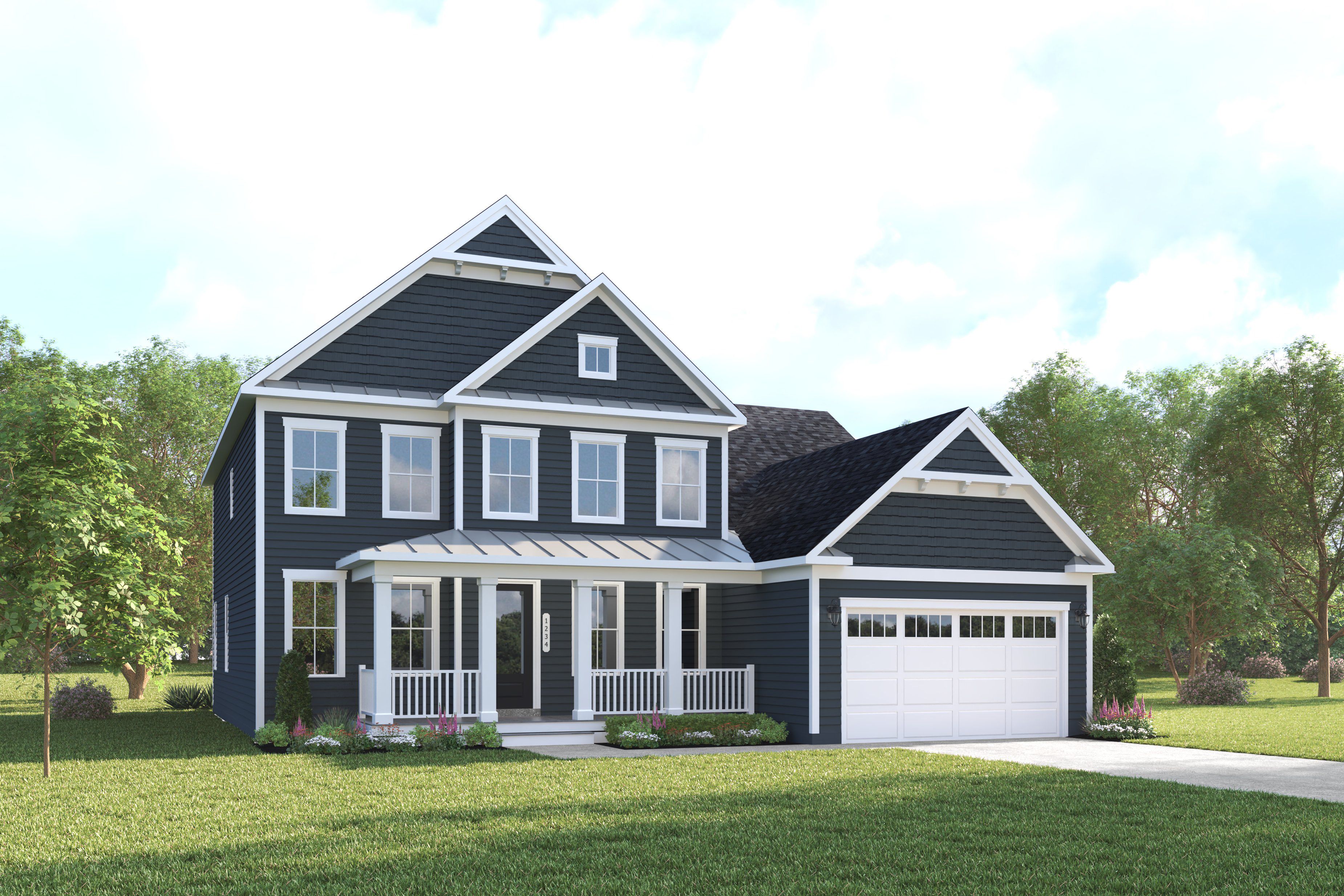 Malta with Covered Porch - Twin Masts: Milton, Delaware - NVHomes