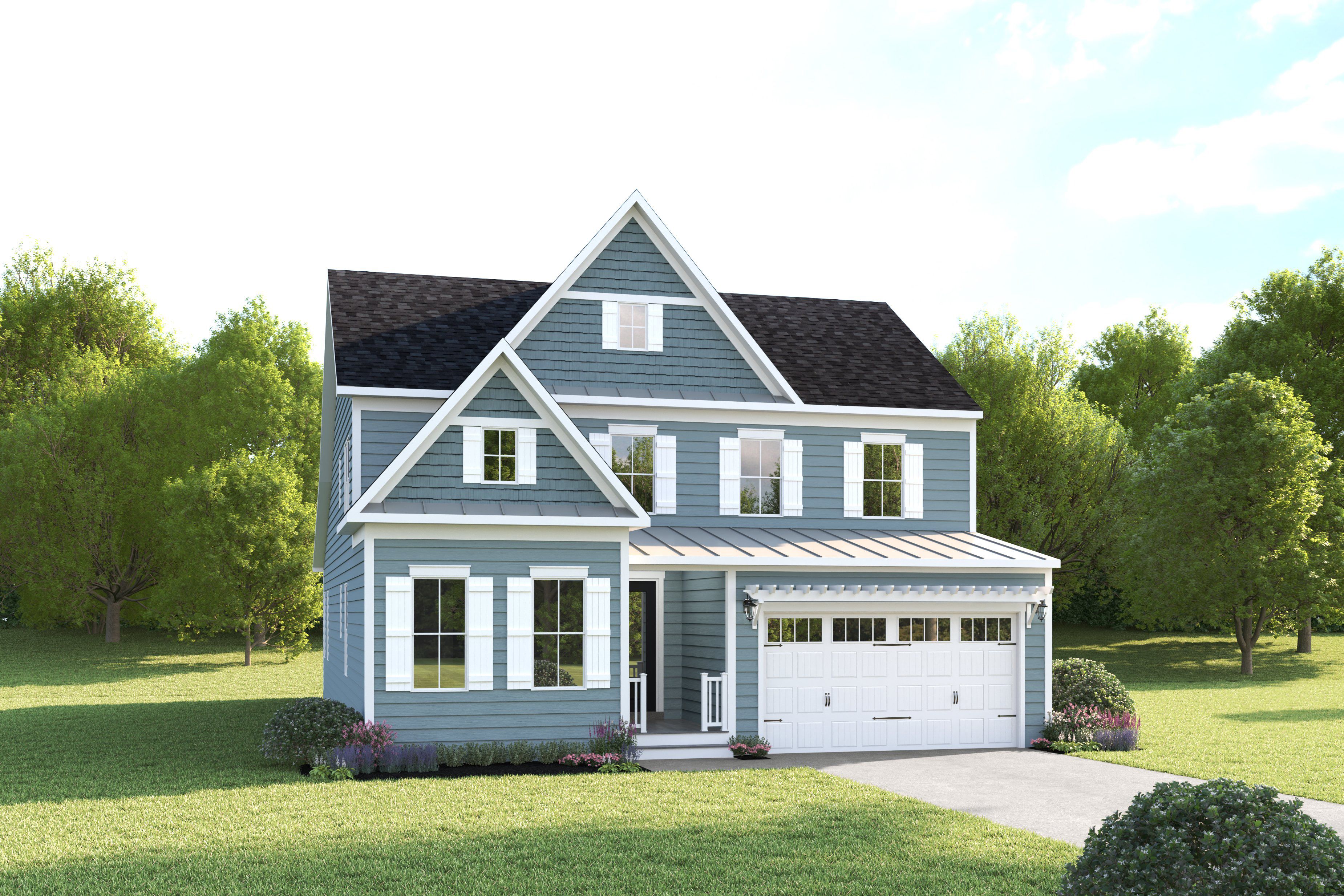 Freemont with Covered Porch - Twin Masts: Milton, Delaware - NVHomes