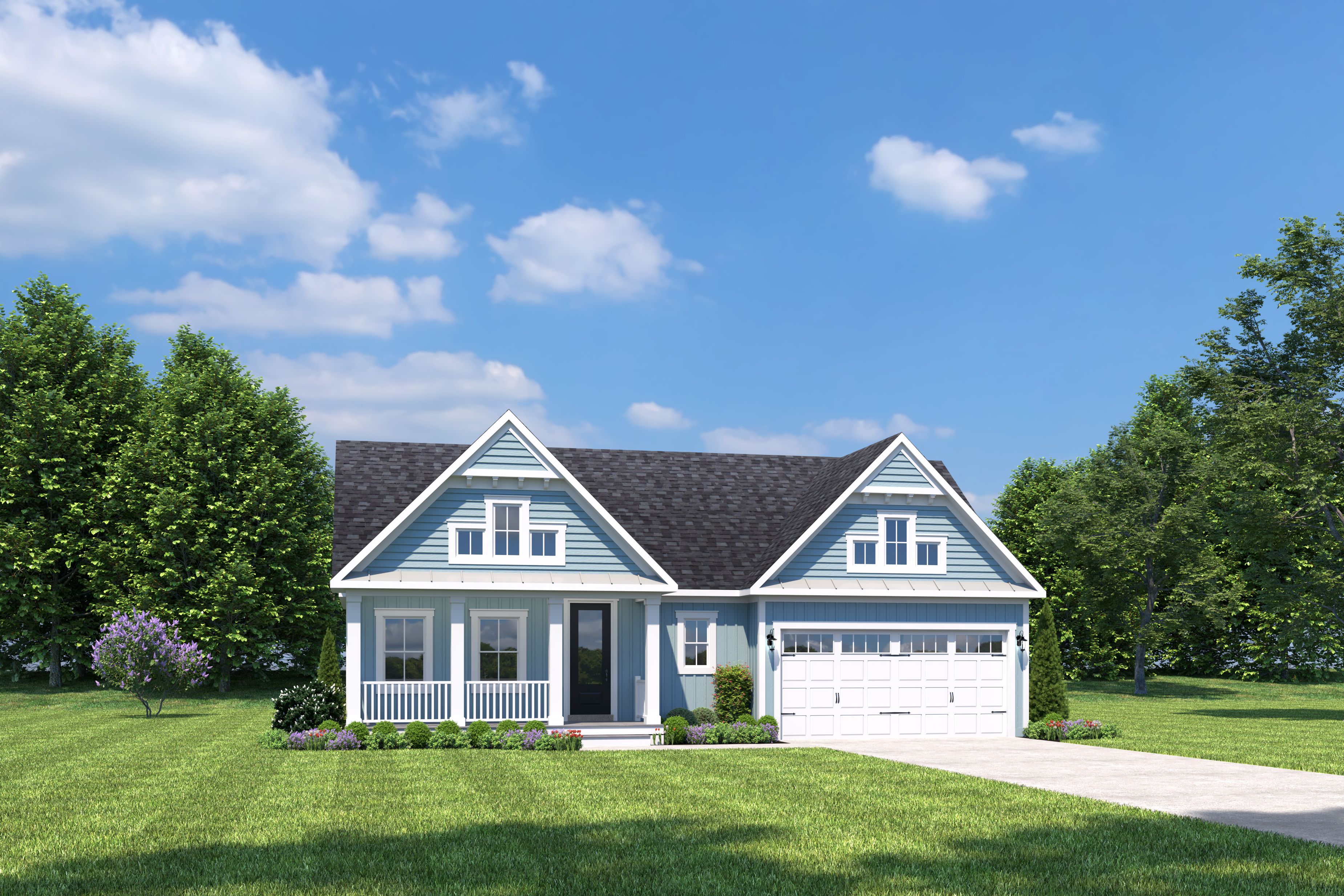 Kingston with Covered Porch - Twin Masts: Milton, Delaware - NVHomes