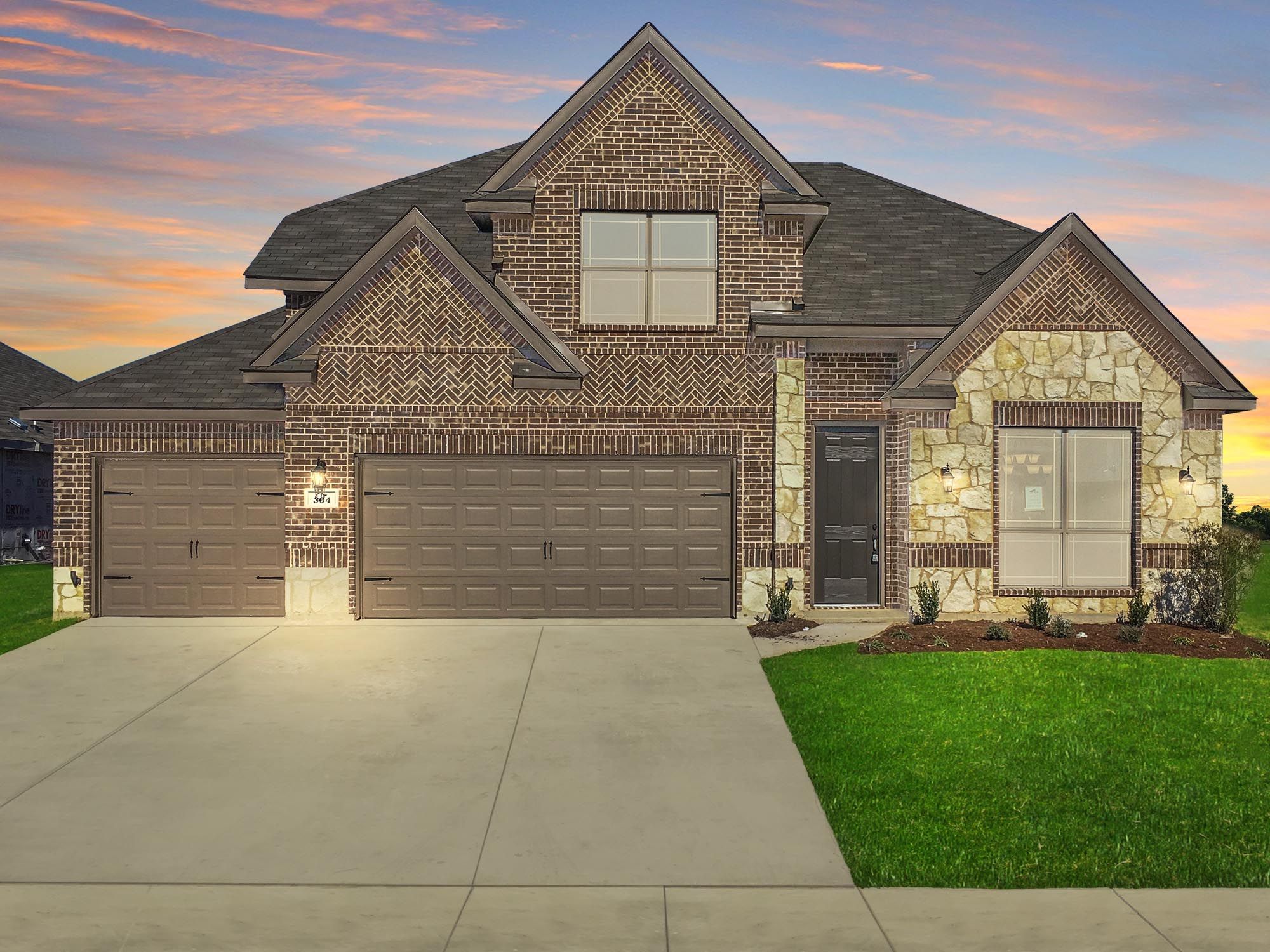 Concept 3015 - Belle Meadows: Cleburne, Texas - Risewell Homes