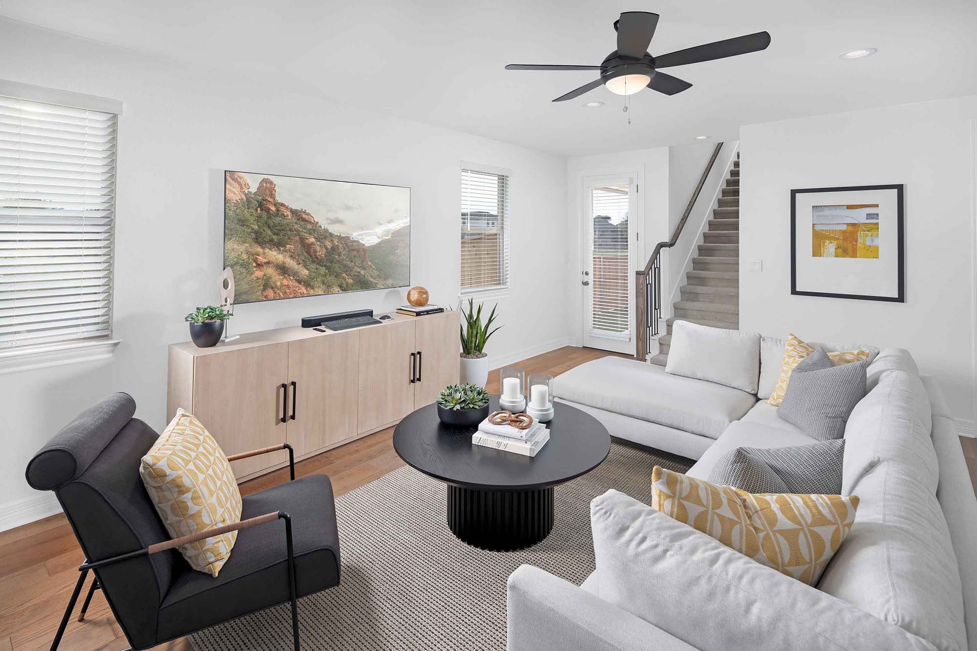 Great Room 2 at Brooke Plan at Porch at Du Pre