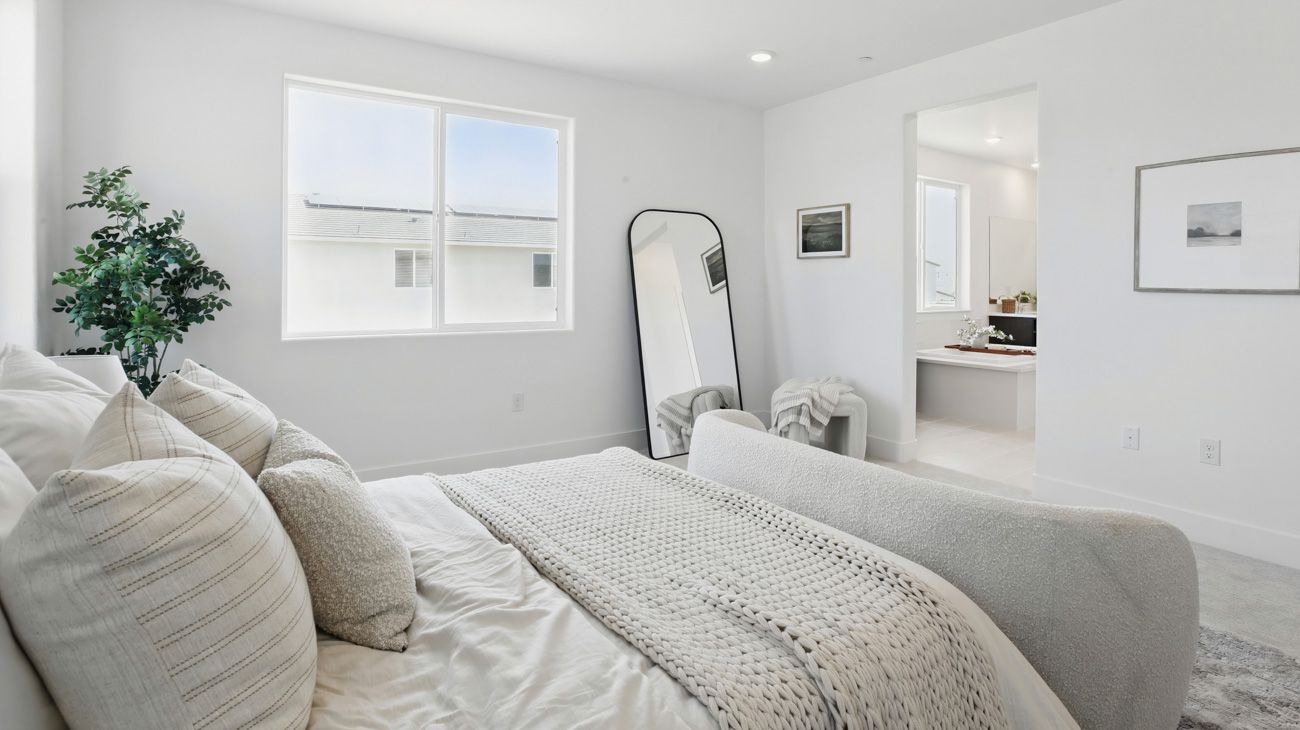 Primary Bedroom and Window at Plan 5002, The Residences at Arbor Ranch
