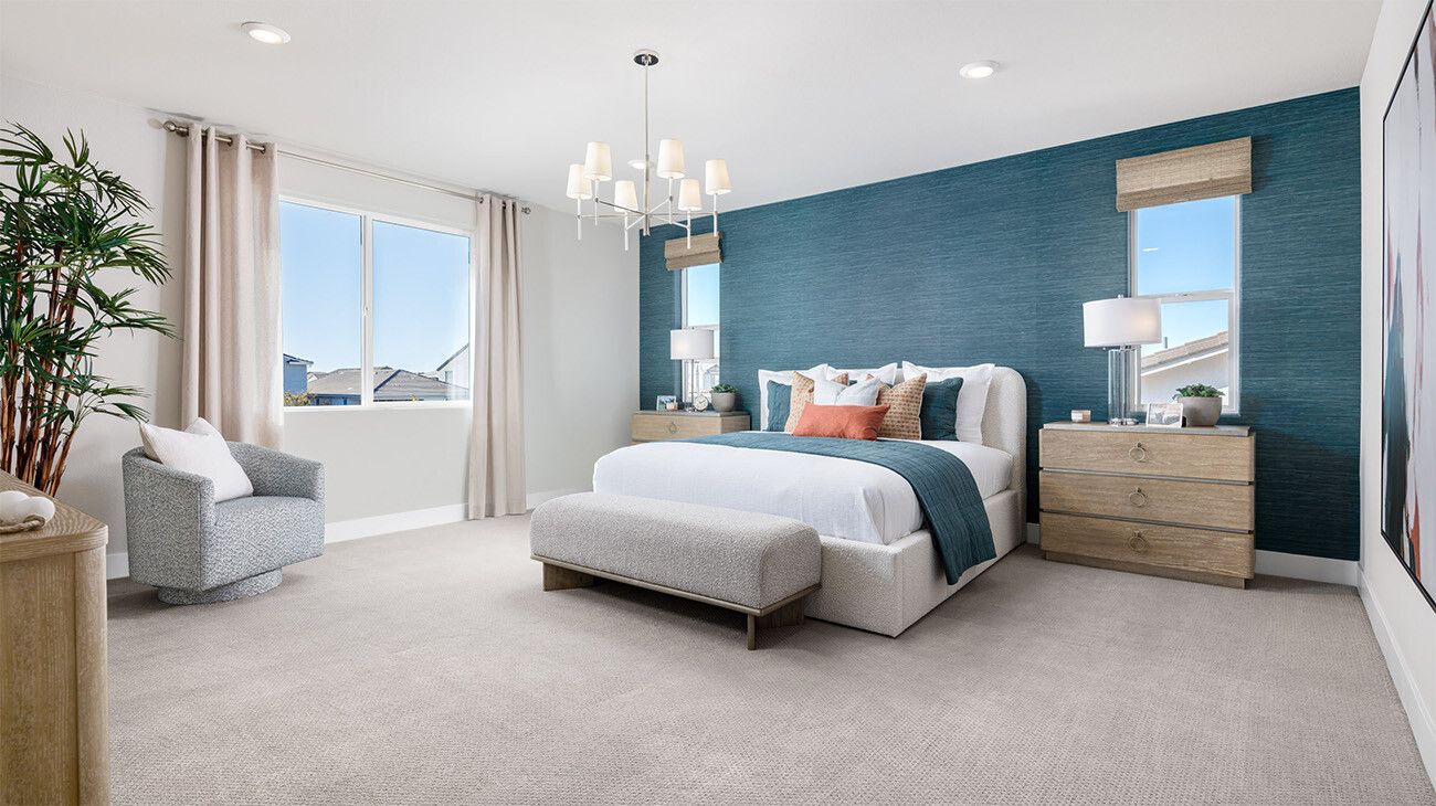 Bedroom at Plan 3, The Residences at Arbor Ranch
