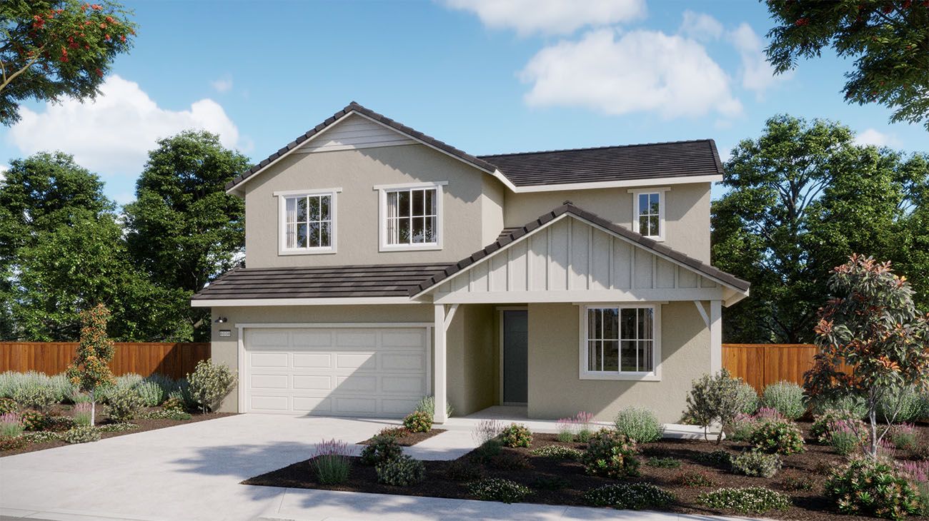 Chateaus at Natomas - Plan 4003 Farmhouse Elevation Rendering
