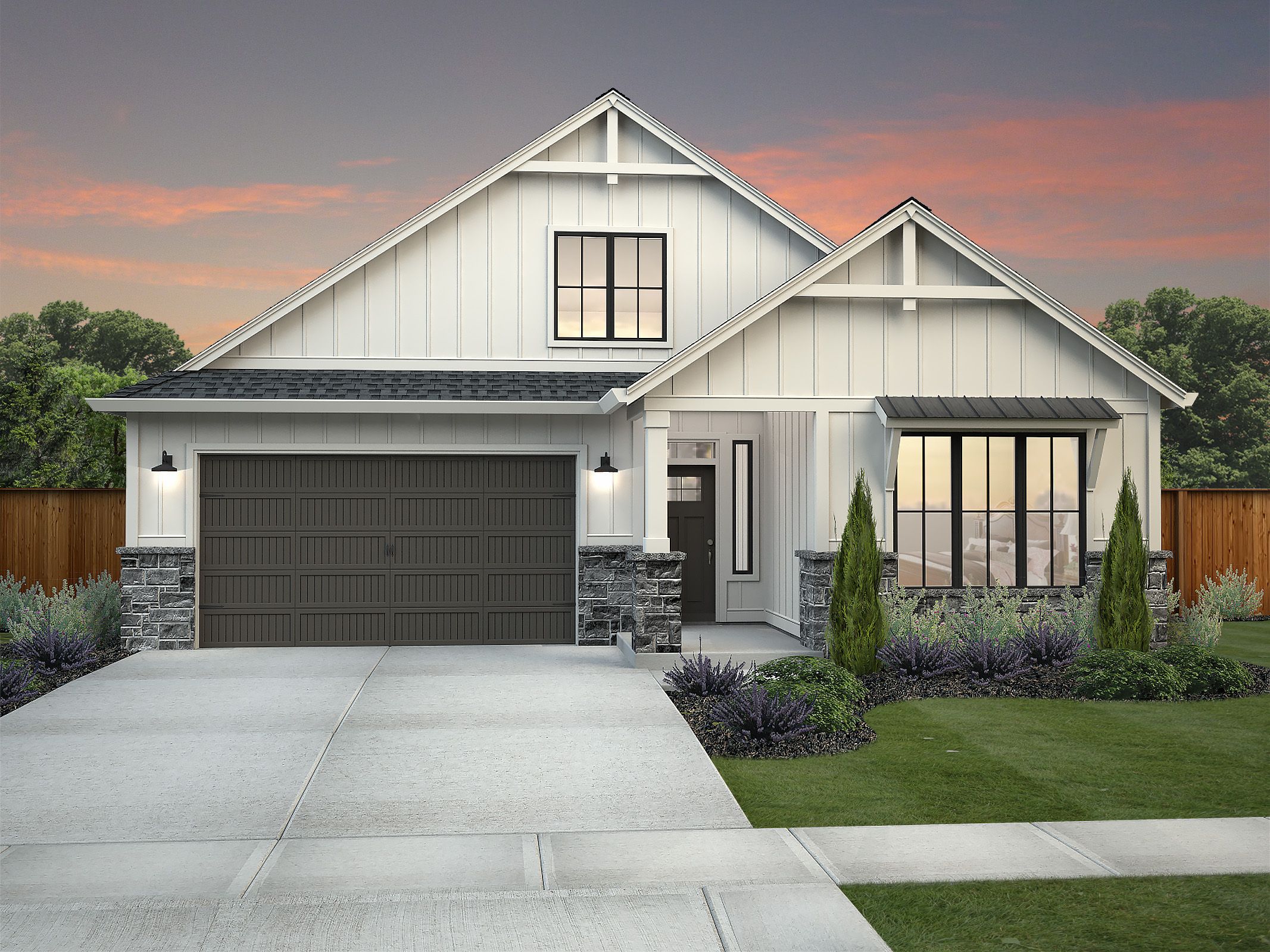 Farmhouse with stone