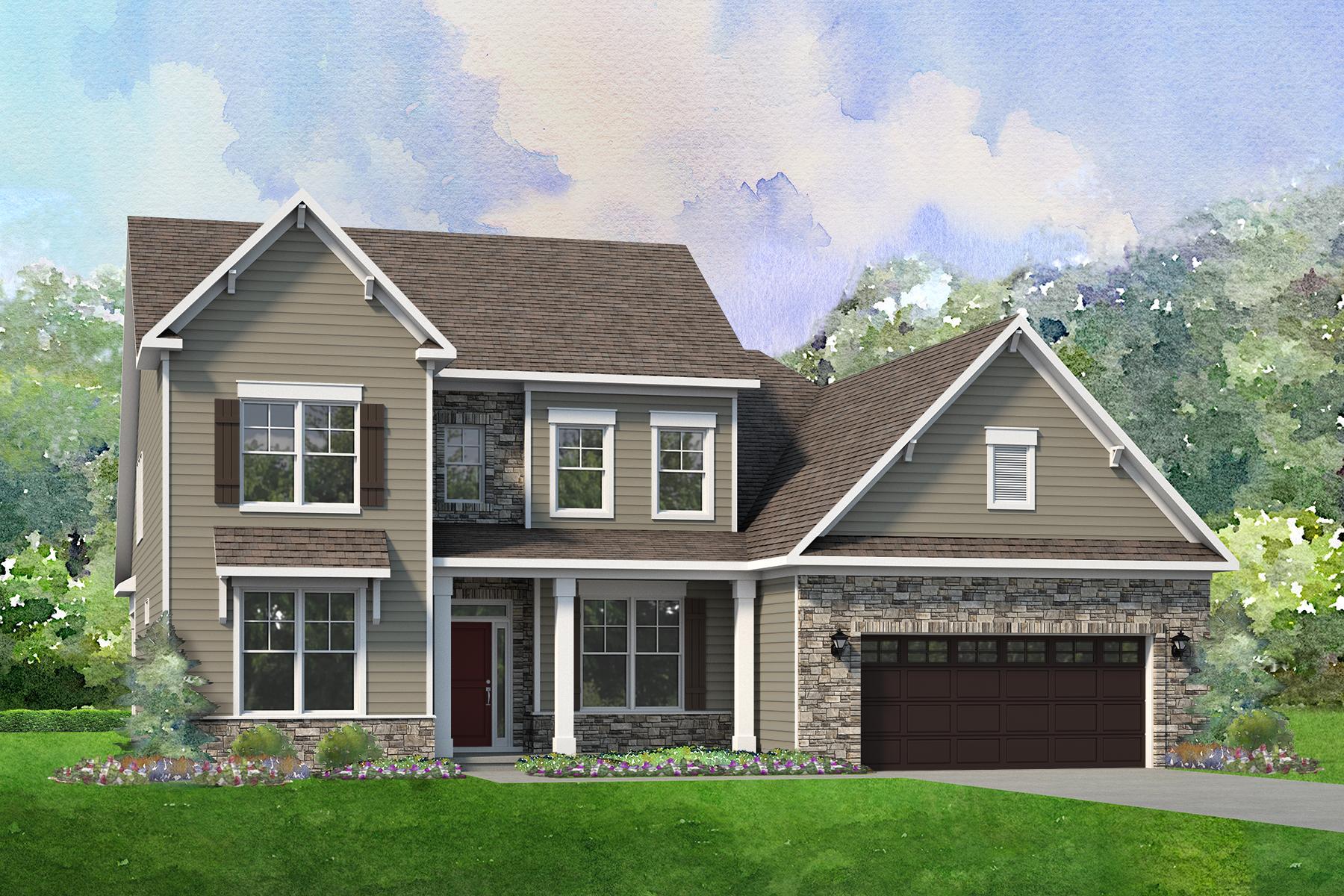 Elevation B Stone & Siding