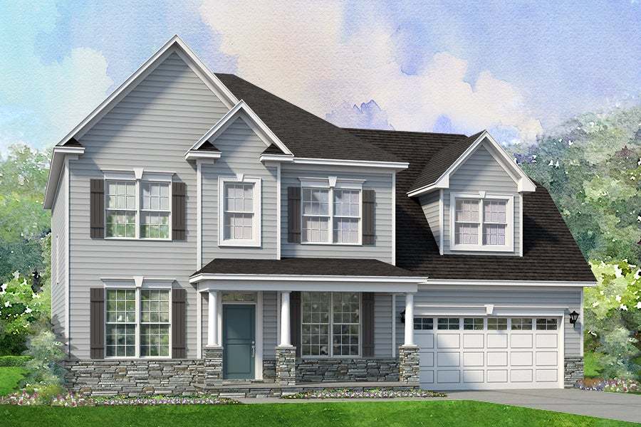 Elevation B Stone & Siding