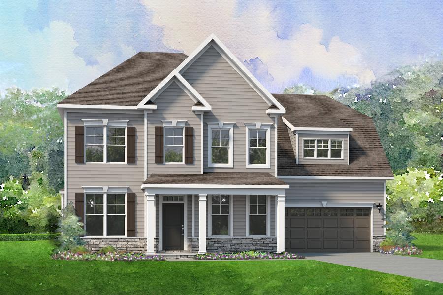 Elevation B Stone & Siding