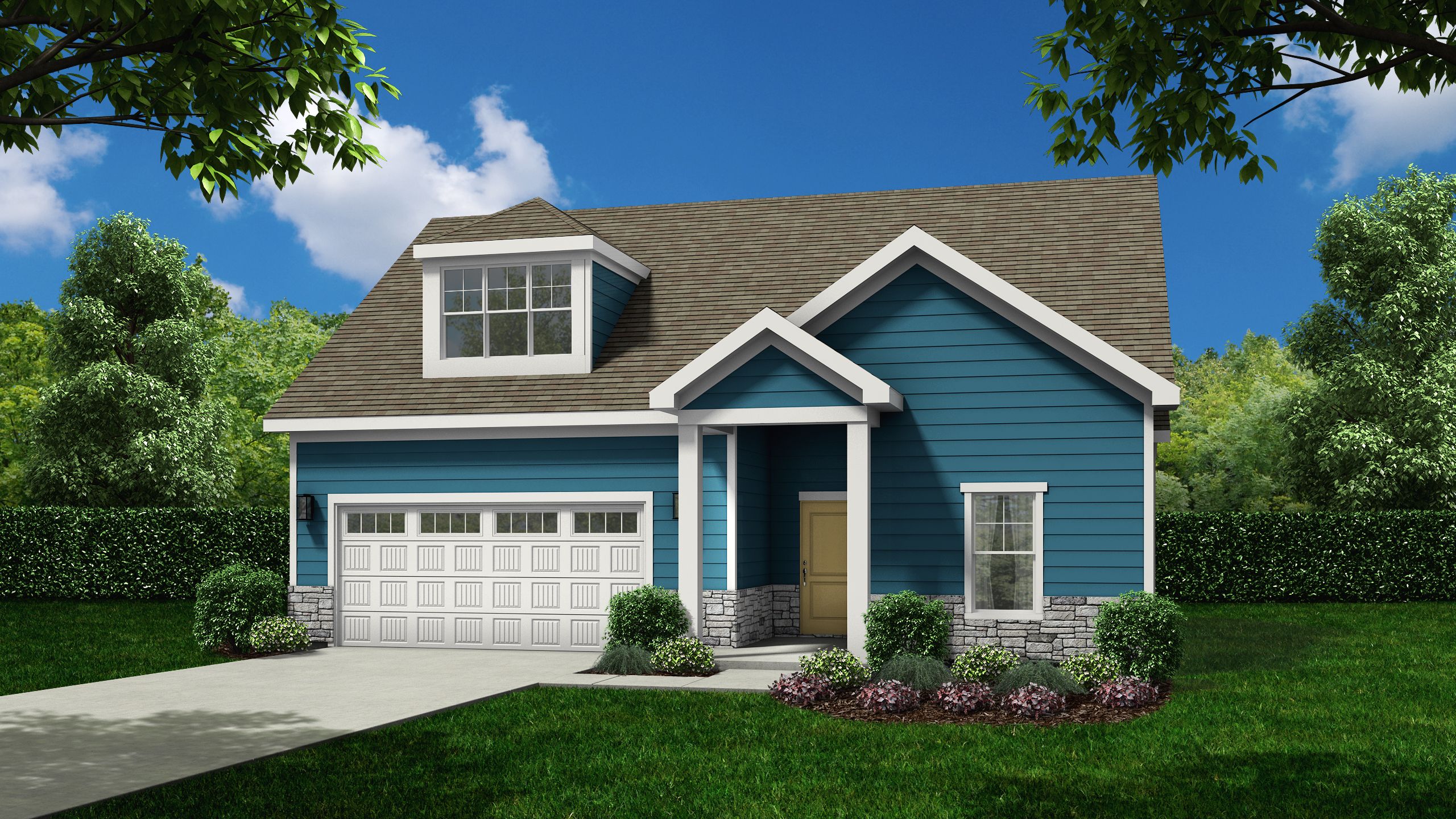 Portico with Upstairs Bonus Suite