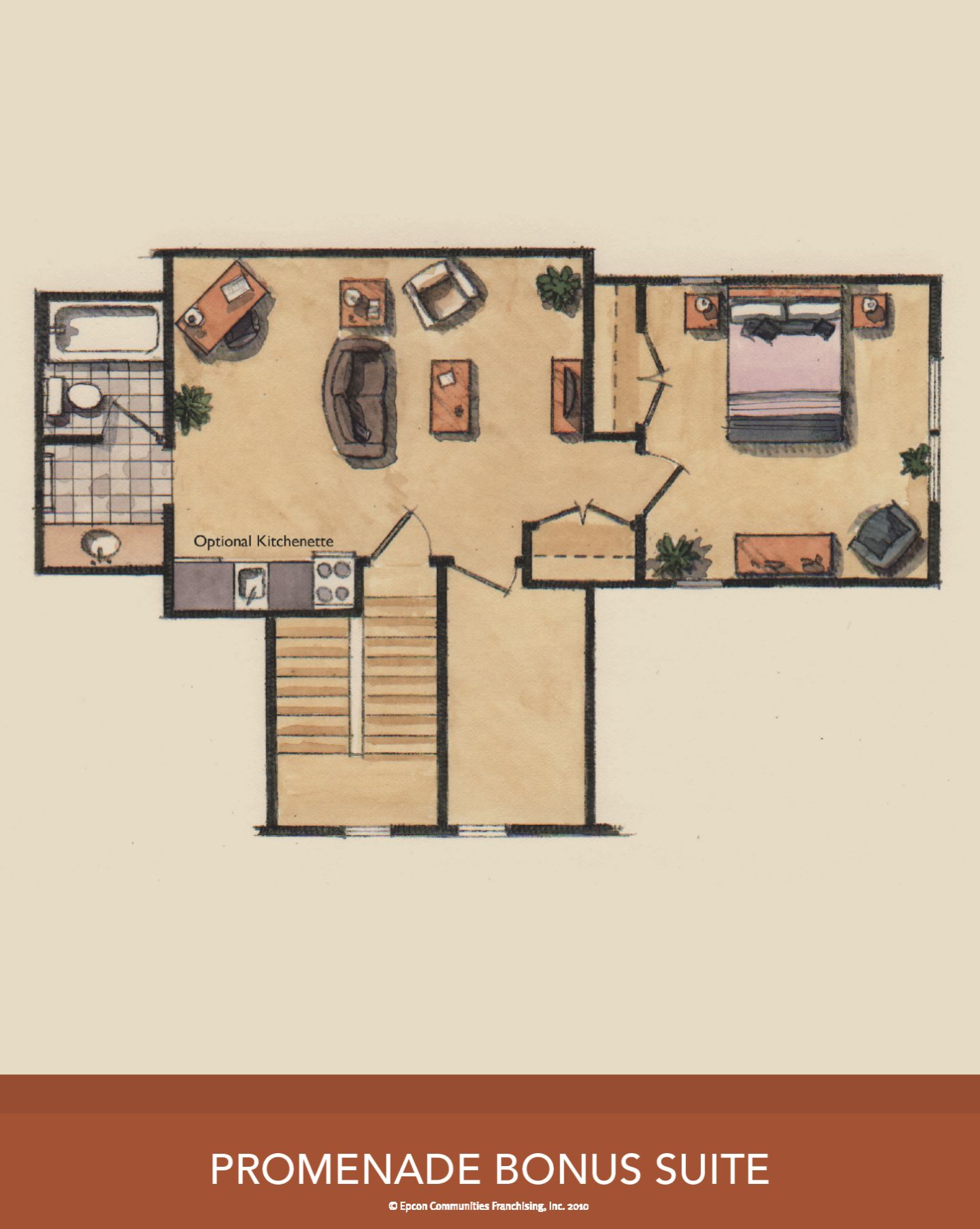 Upstairs Bonus Suite - Promenade Bungalow