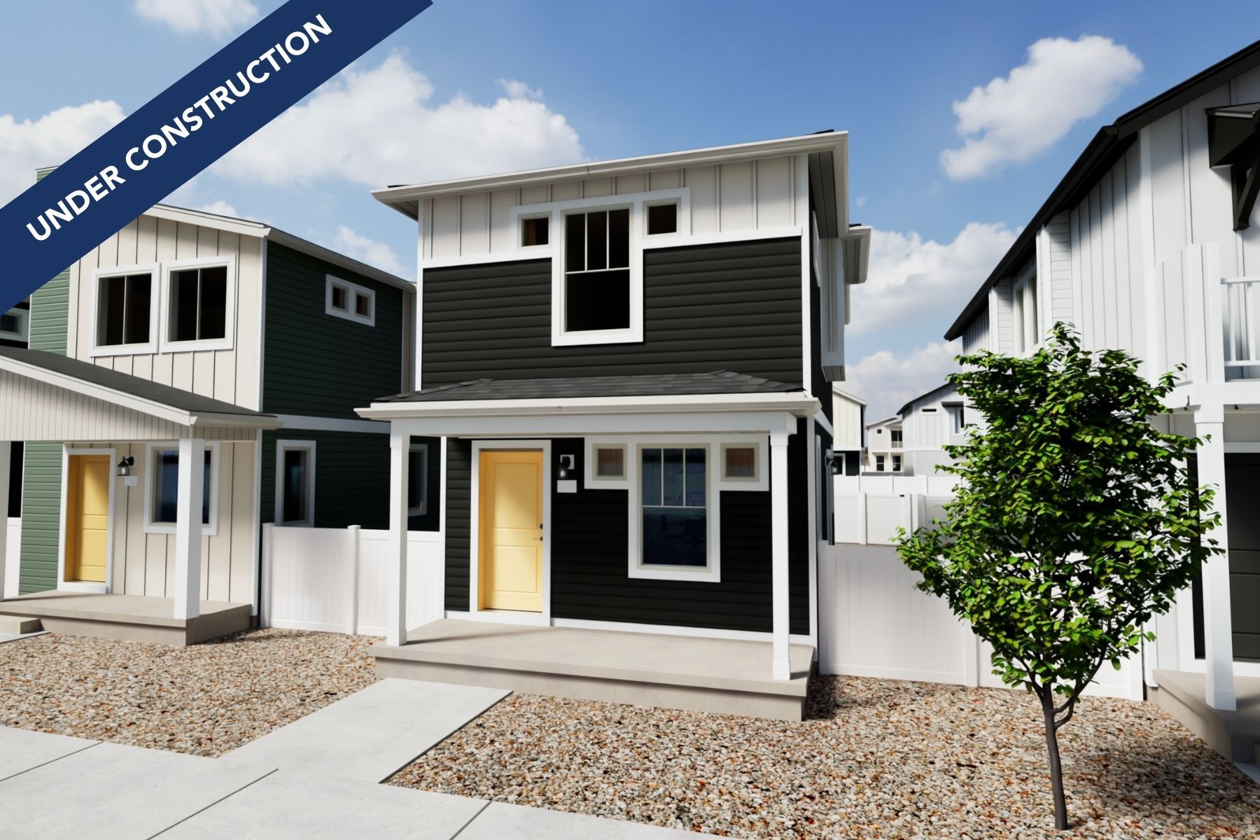 Rendering of Edison Elev B, color scheme CS2