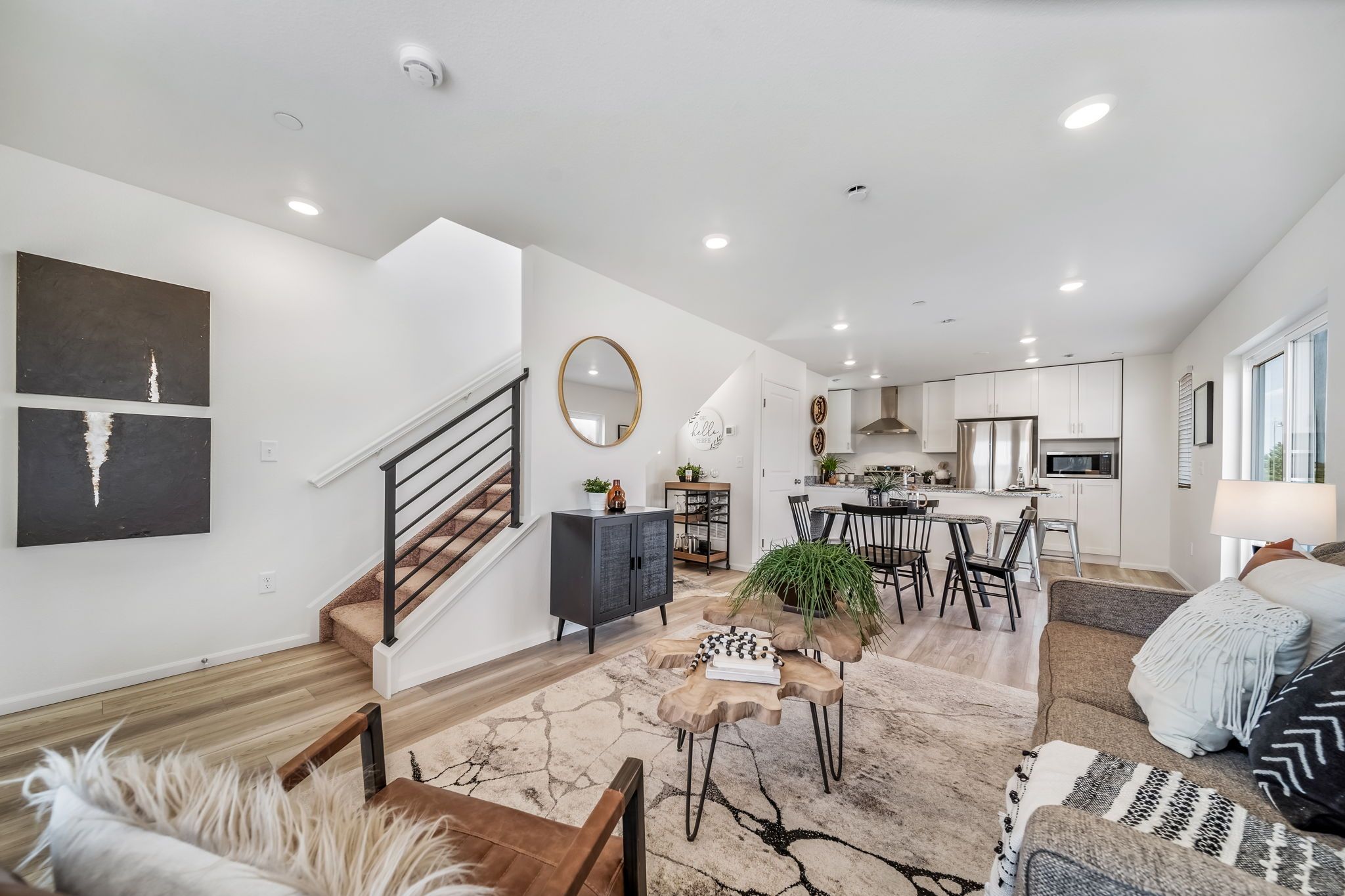 Great Room, Dining, Kitchen,