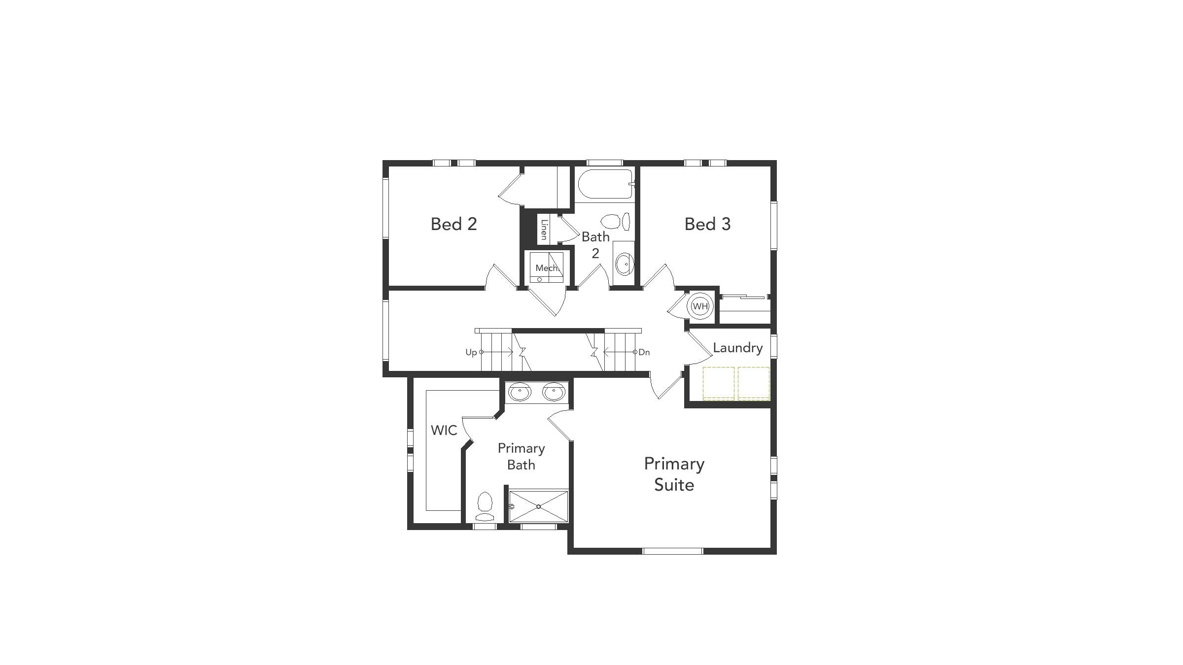 Rendering of Friesian 2nd Floor