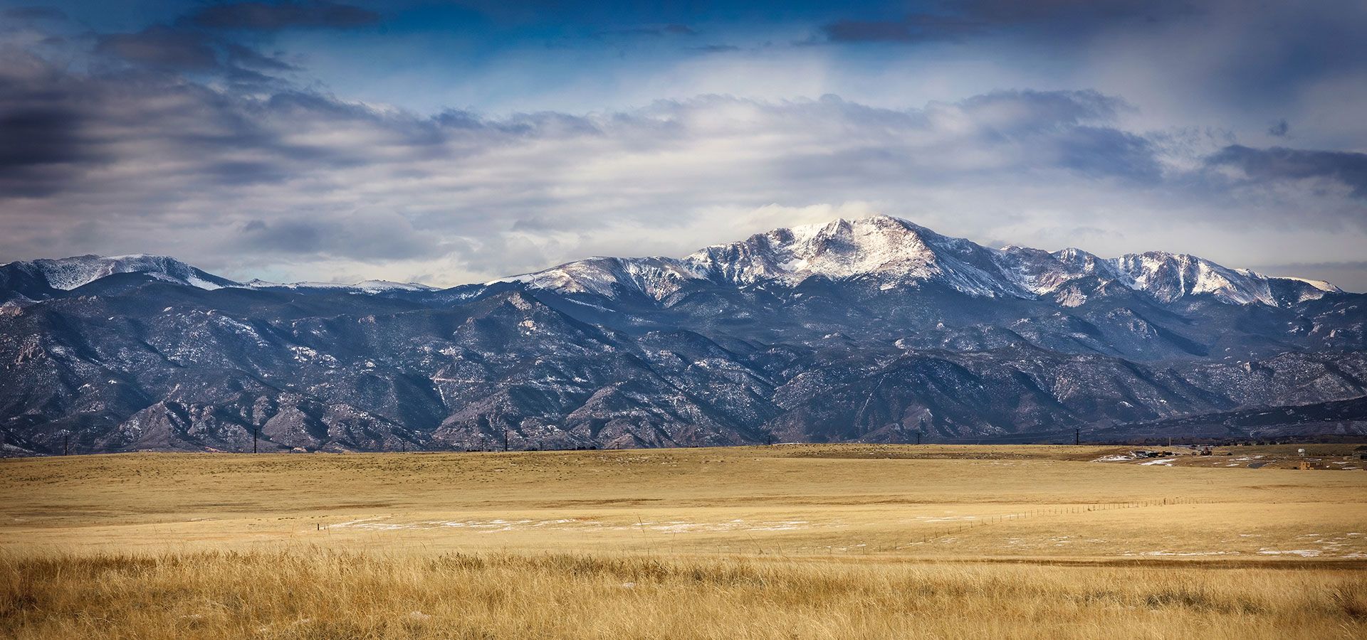 A view of Pikes Peak representing Bradley Heights Community