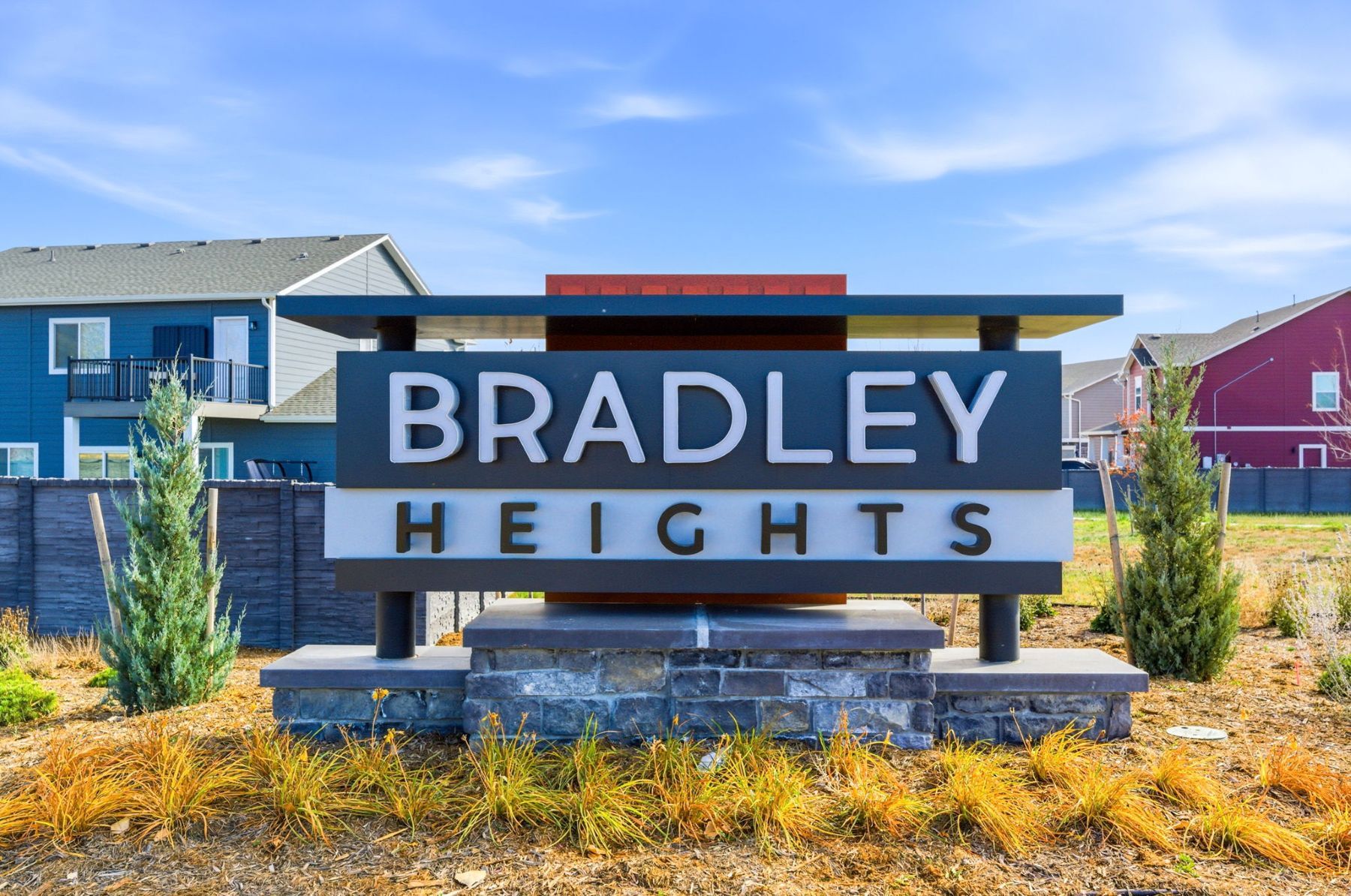 A view of the sign that sits at the Entrance of Bradley Heights.