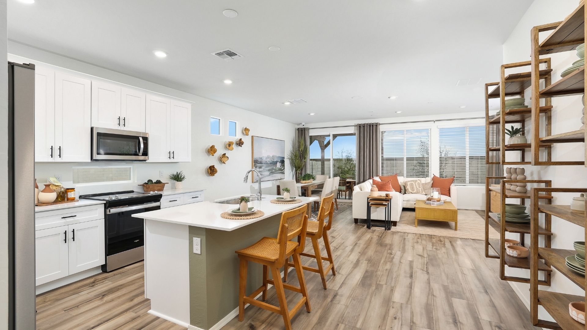 This is our staged Sagebrush Model. Options and colors may vary.