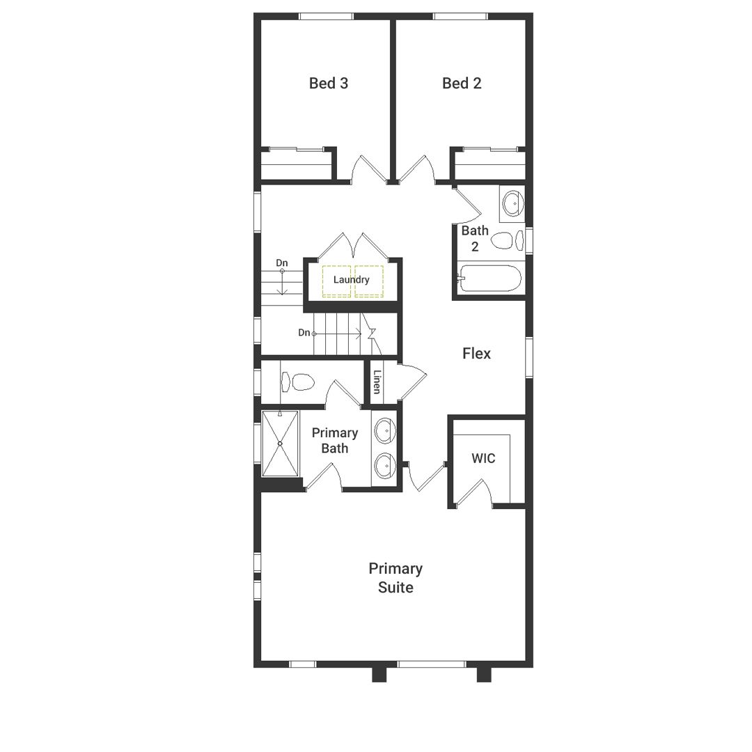 Milestone Floorplan - Second Floor