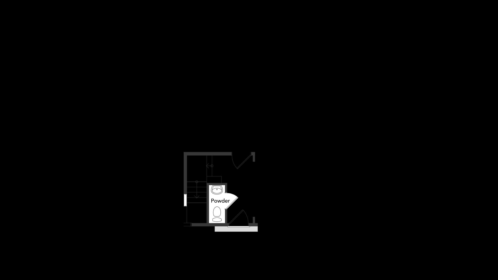 First Floor with Poder Room Option