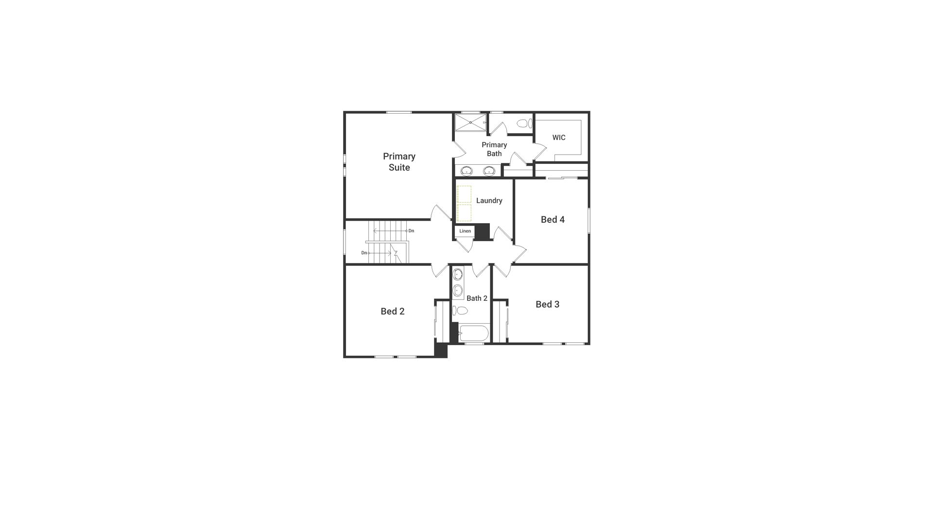 This is the 821 Dusk Floorplan in the Crescent Collection at the Moonlight community.