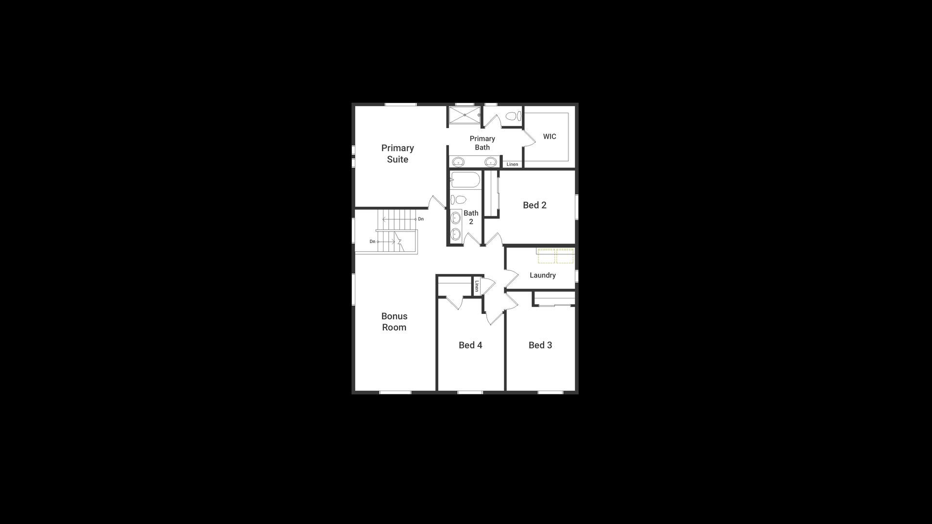 Wonder Floorplan - Second Floorplan