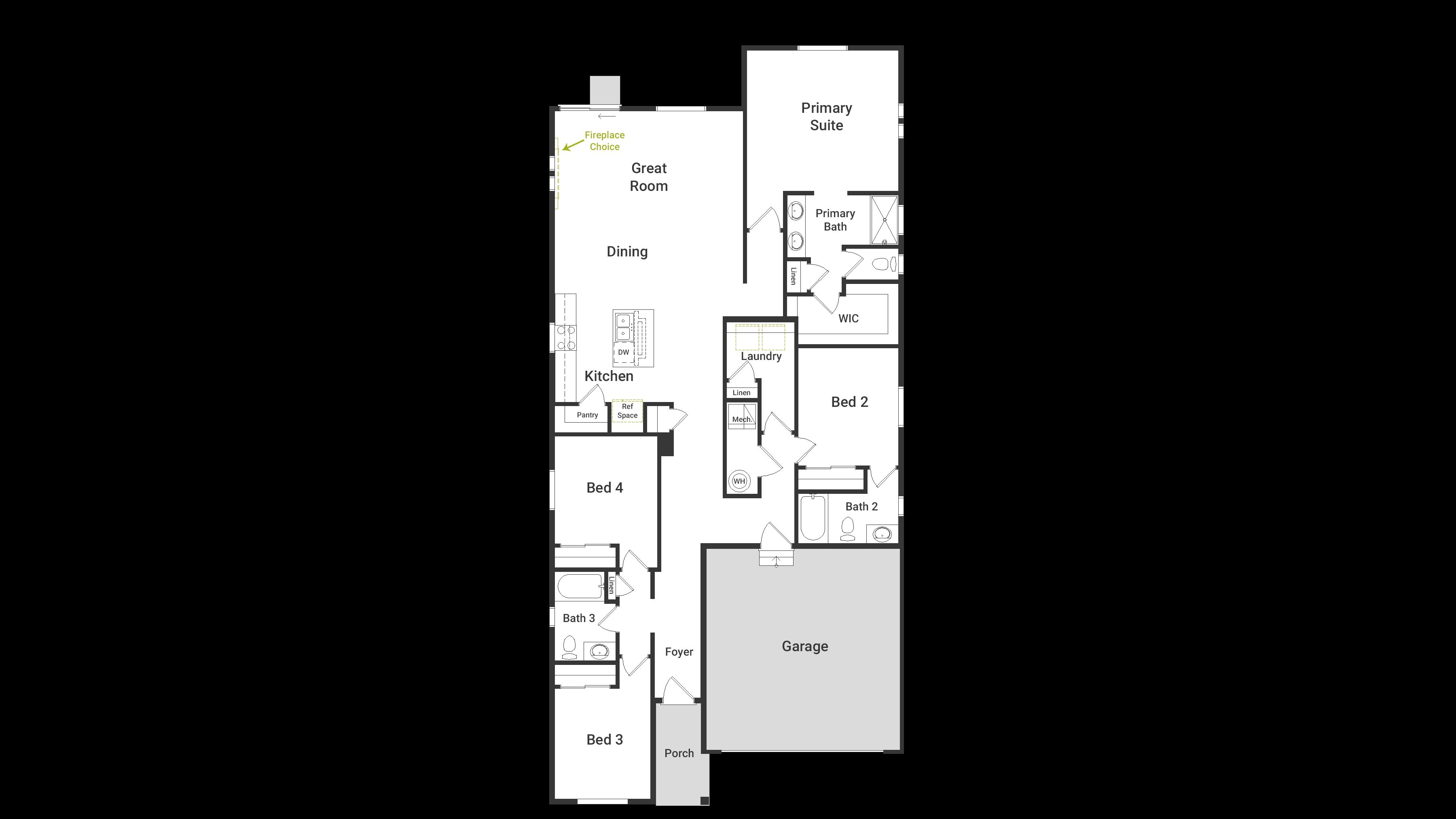 Splendor Floorplan - First Floor
