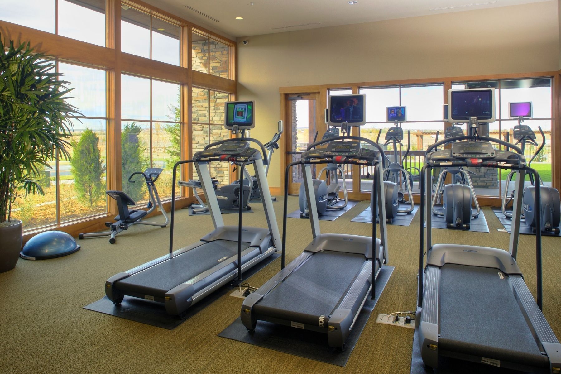 A resident-exclusive 24-hour Fitness Center inside the Ranch House.