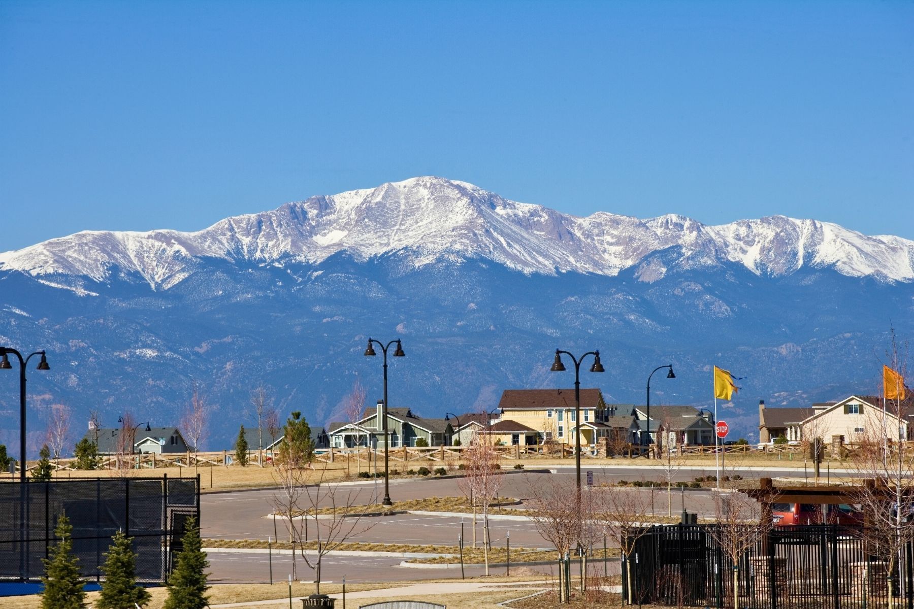 Views of stunning Pikes Peak from anywhere in the neighborhood.
