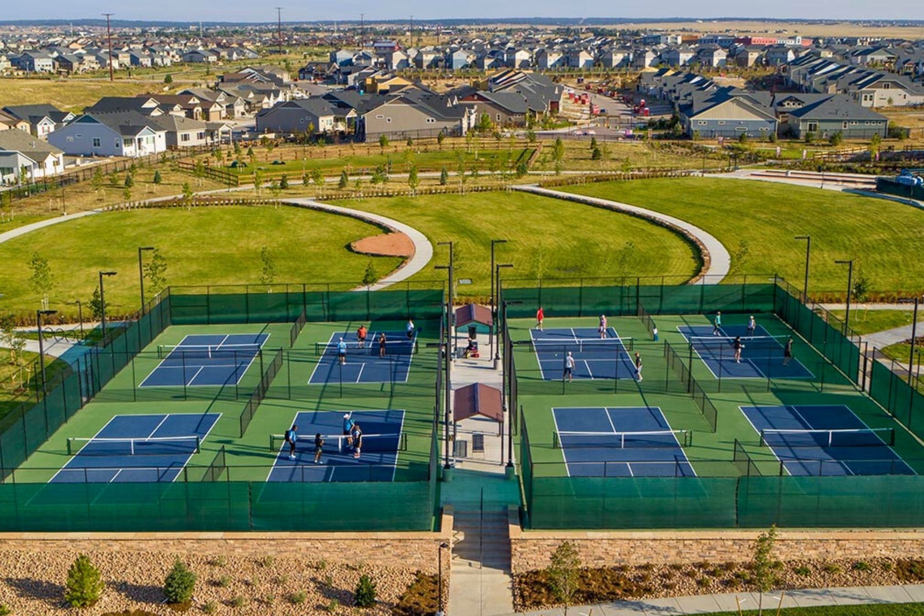 Pickleball and Tennis courts.