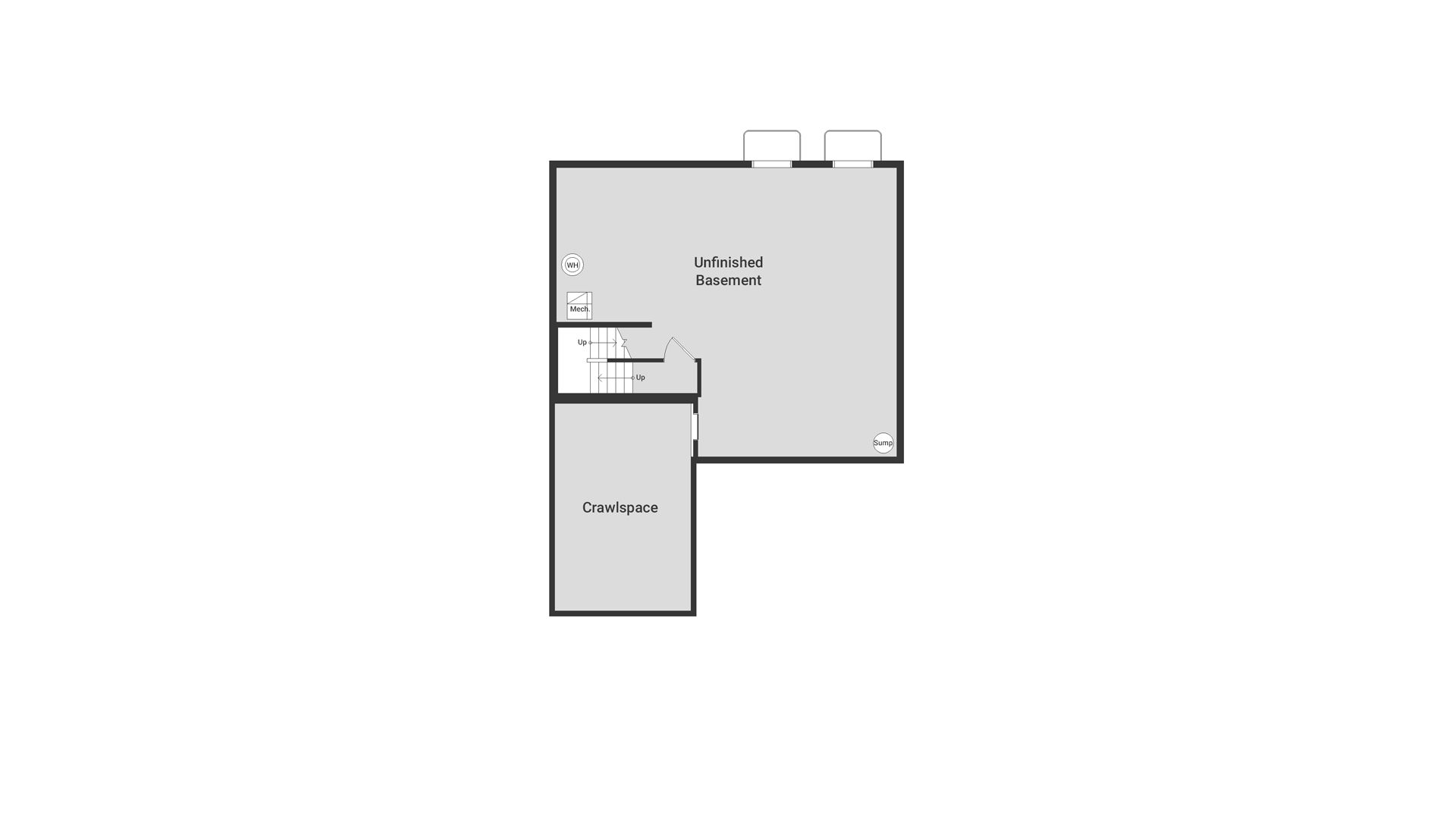 Unfinished Basement/Crawl Space