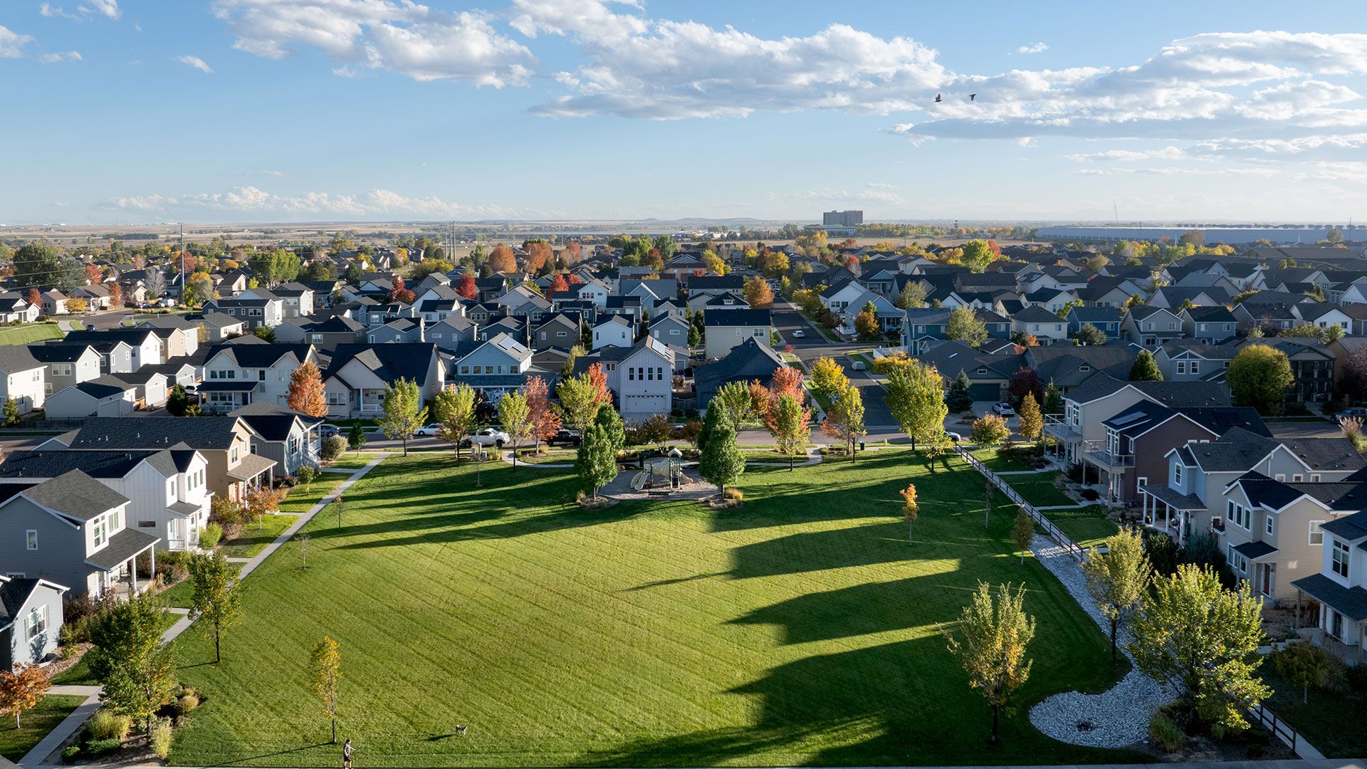 Aerial view of Brighton Crossings Community