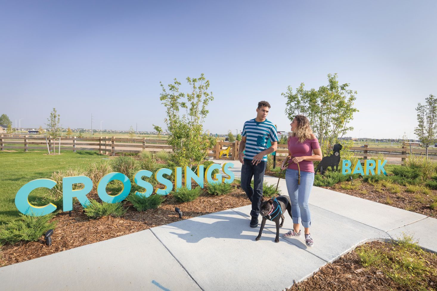 Wide, open grassy space where your animals can roam and play