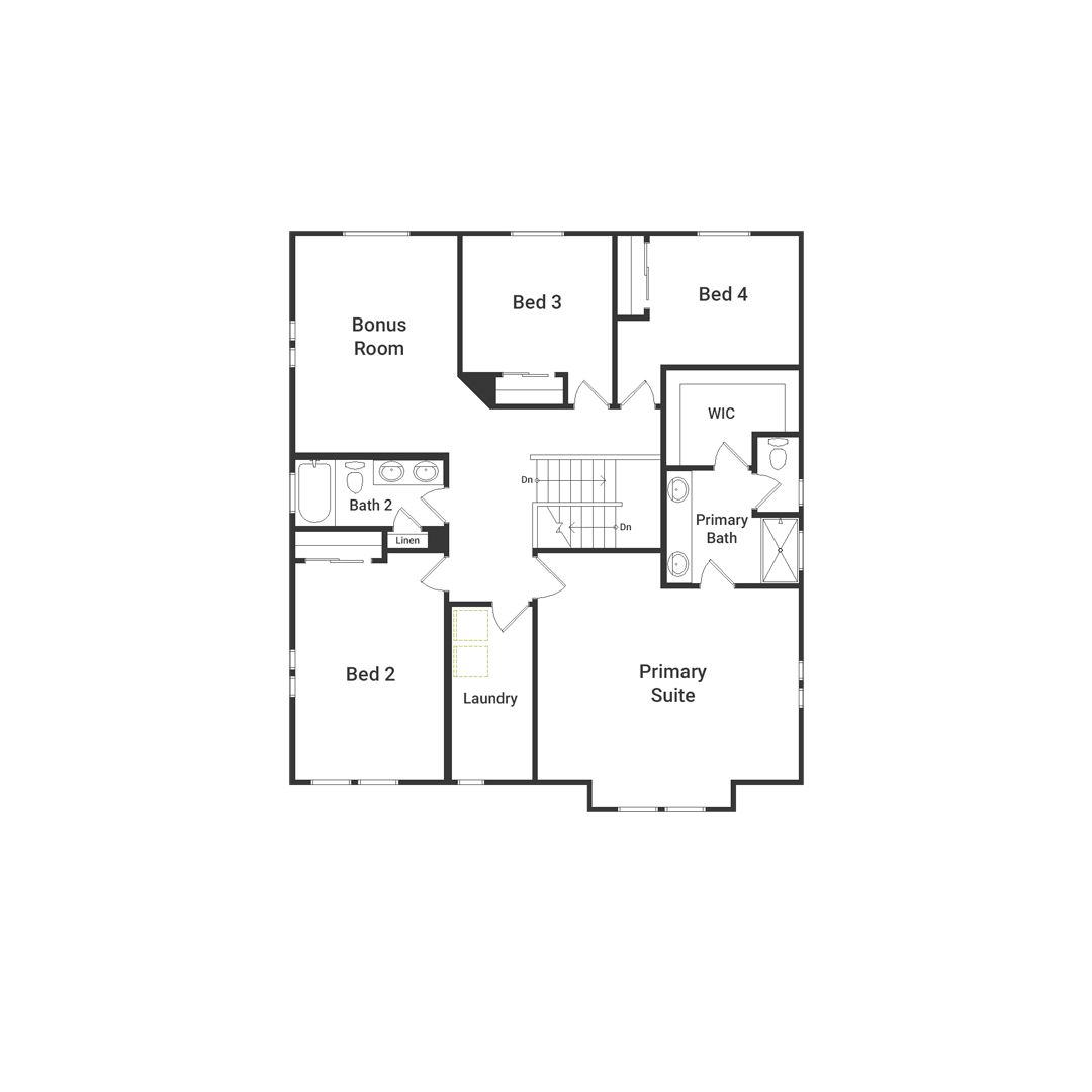 This is a view of the second-floor layout of the Eclipse Floorplan