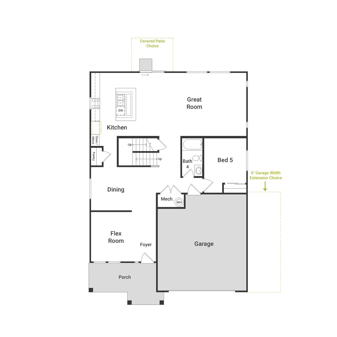 This is a view of the first-floor layout of the Stellar Floorplan