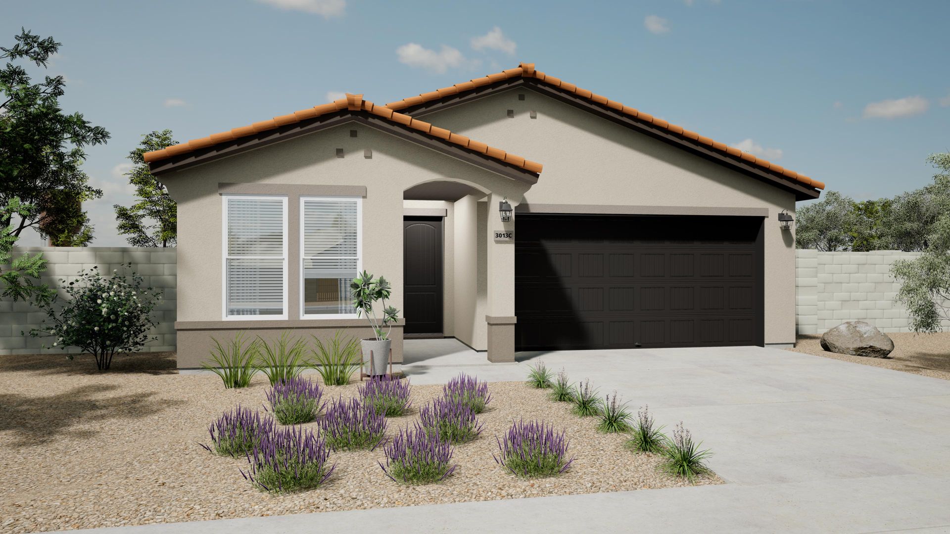 This is a rendering of Sagebrush Elevation C. Options and colors may vary.