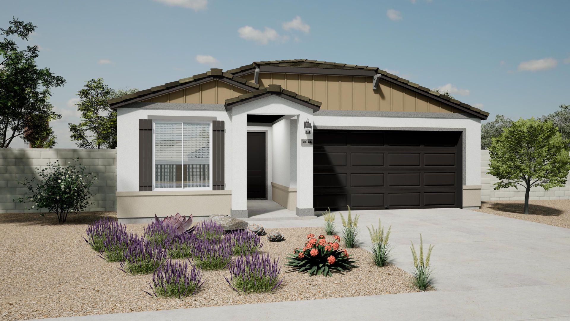 This is a rendering of the Goldenrod Home. Options and colors may vary.