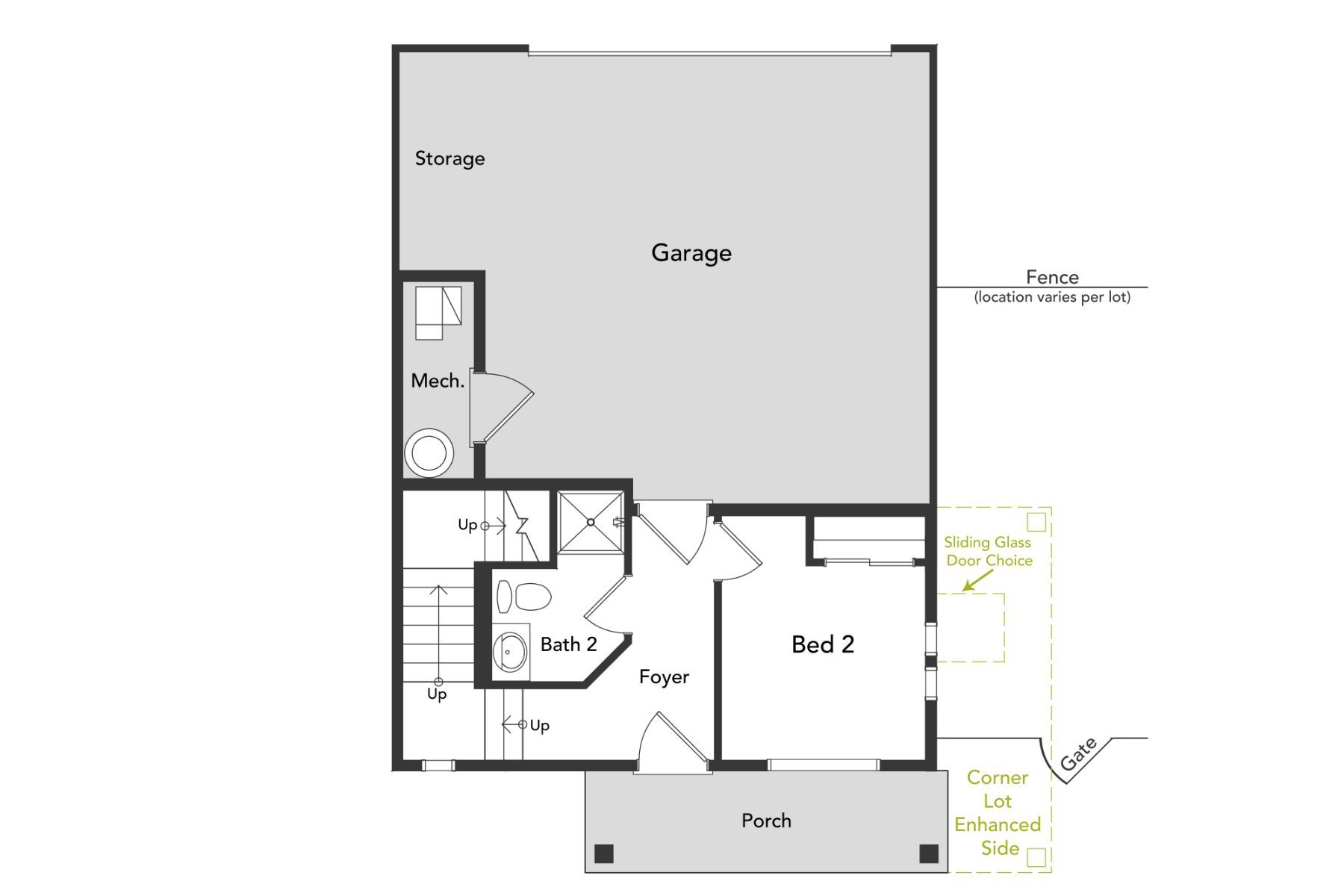 Layout of the Muir first level