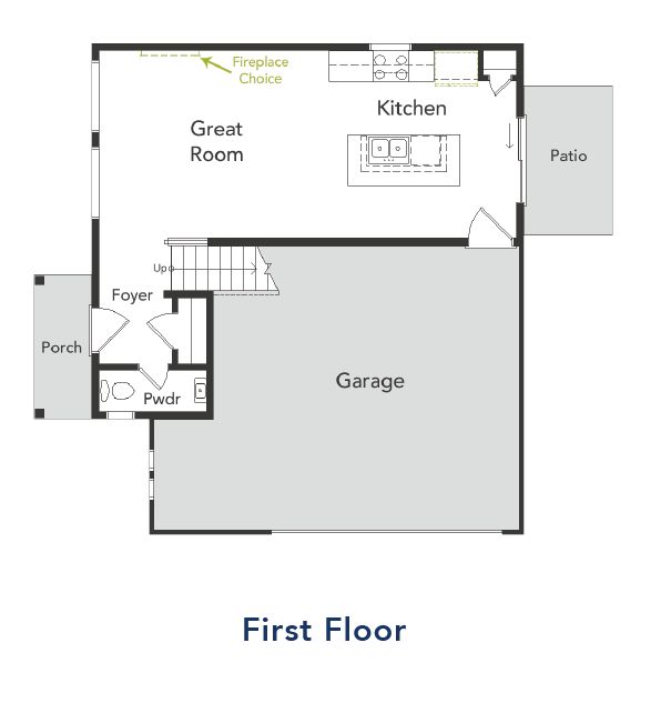 A view of the First floor and garage area in the Shire