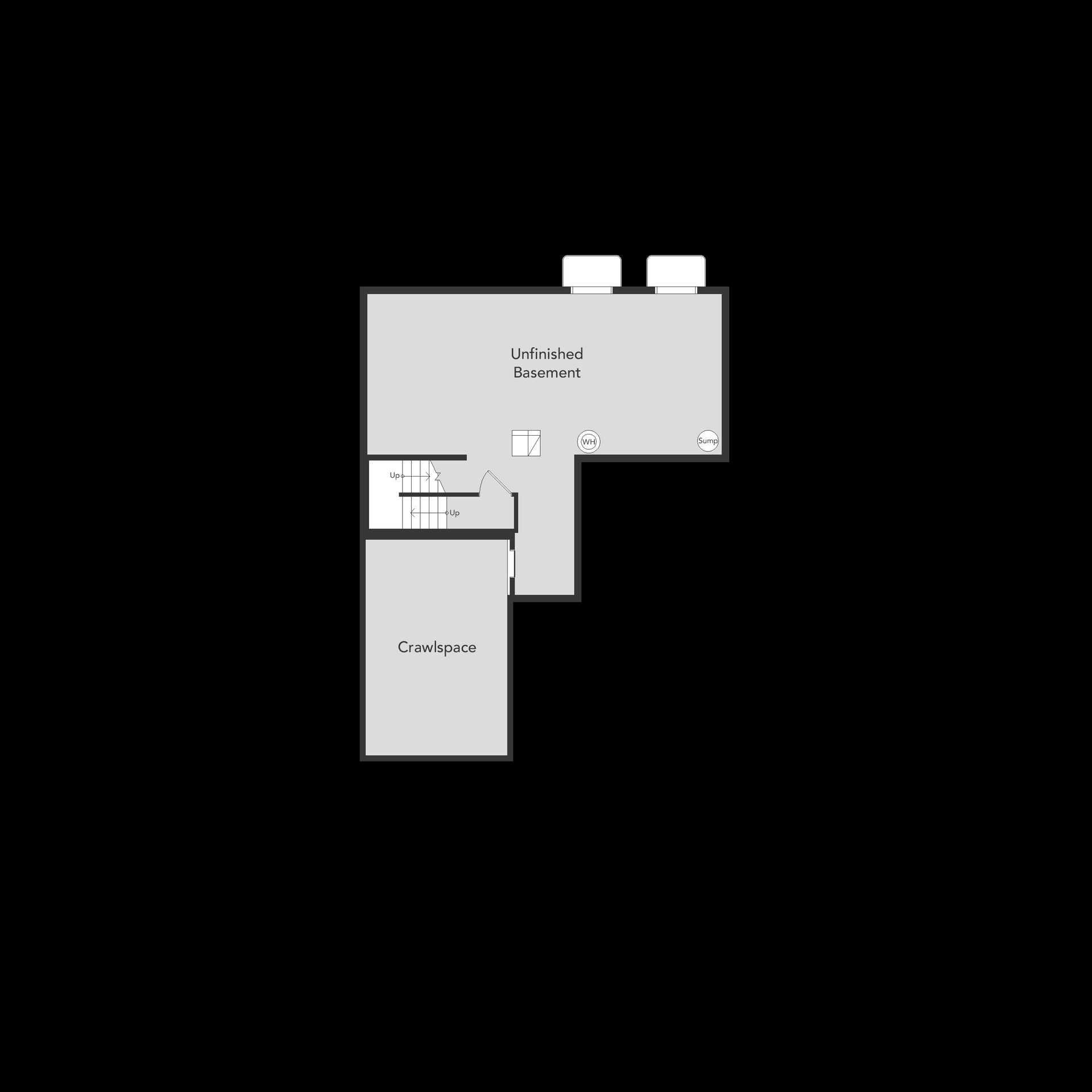 A View of the partial basement