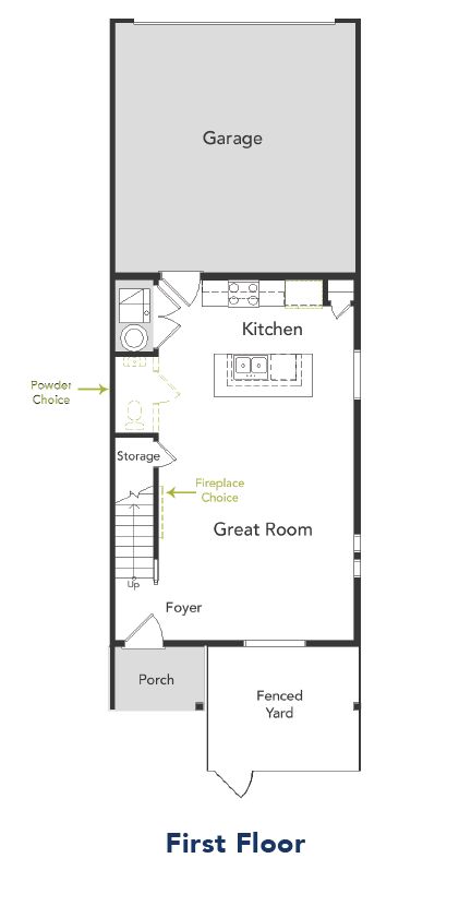 A view of the first floor of the Plateau and garage area